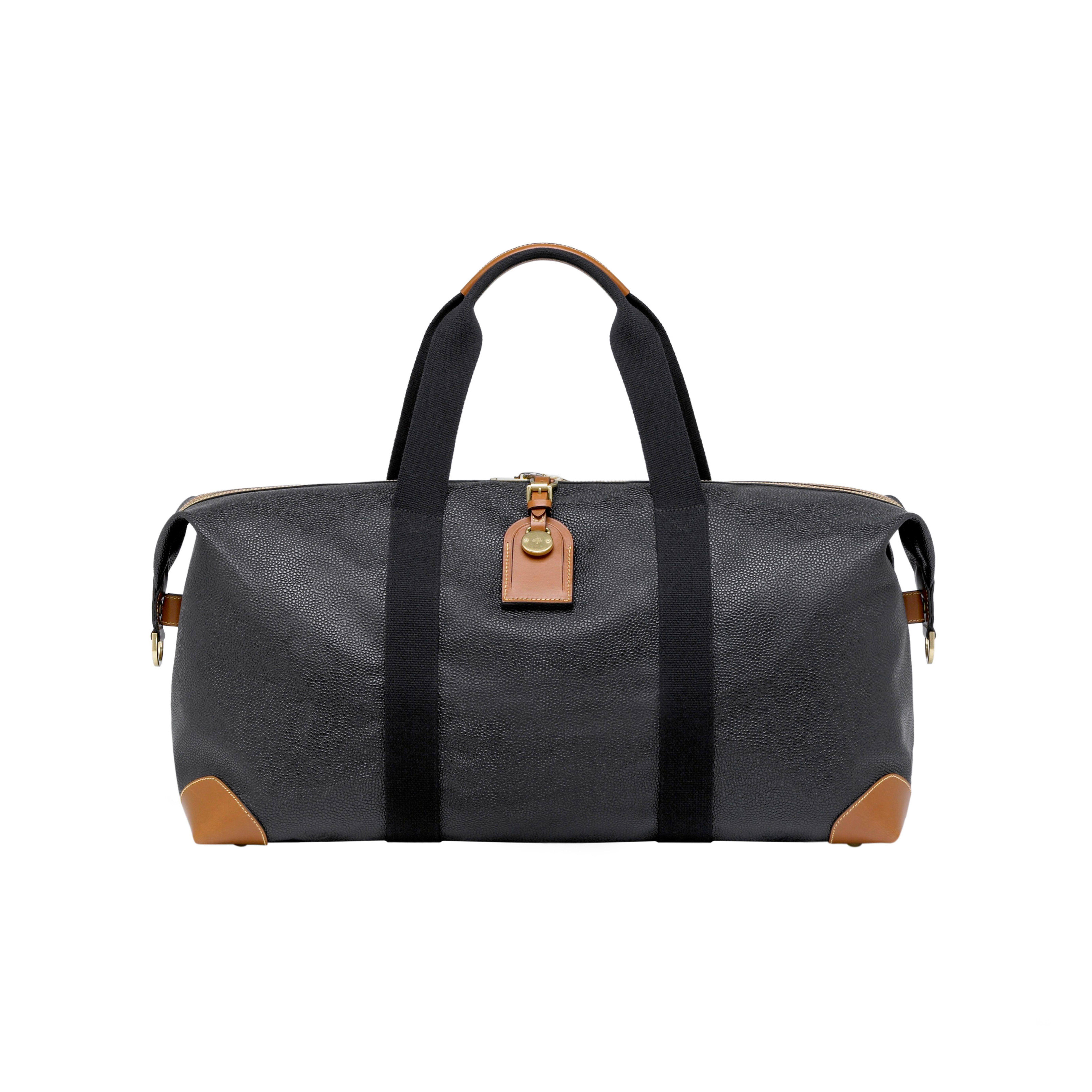 Mulberry Medium Clipper In Black And Cognac Eco Scotchgrain Lyst