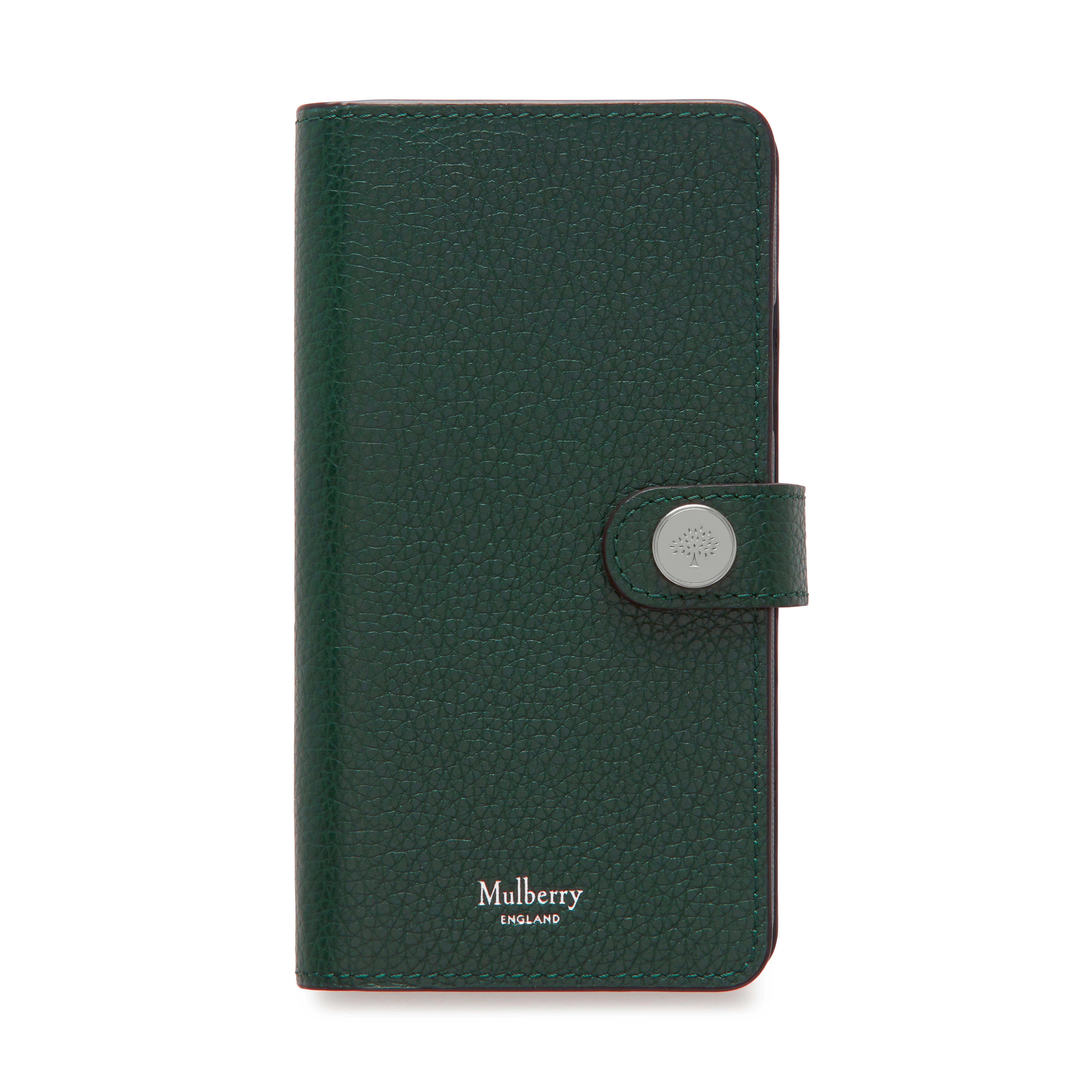 Mulberry Iphone X Leather Flip Case in Green | Lyst