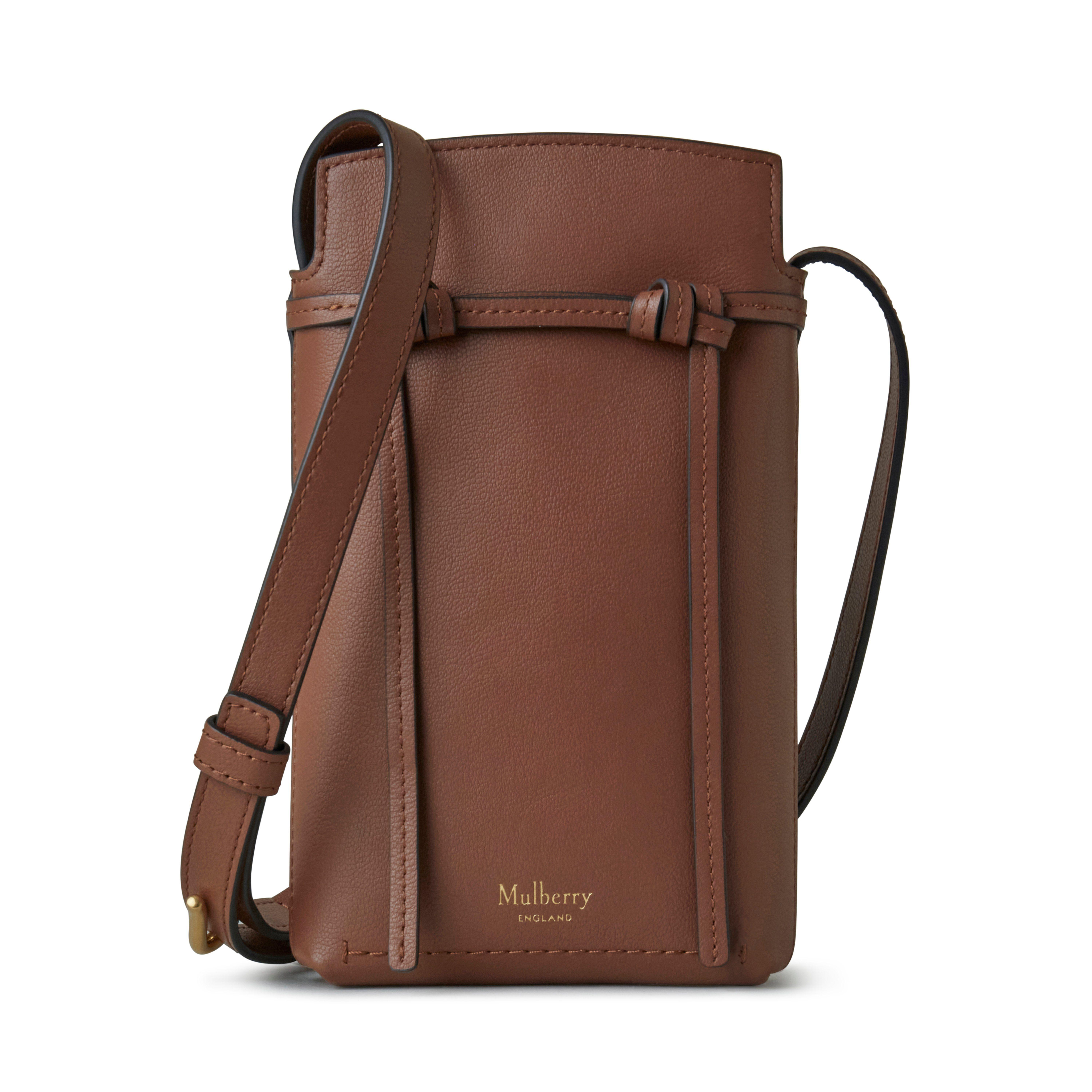 Mulberry Clovelly Phone Pouch in Brown Lyst