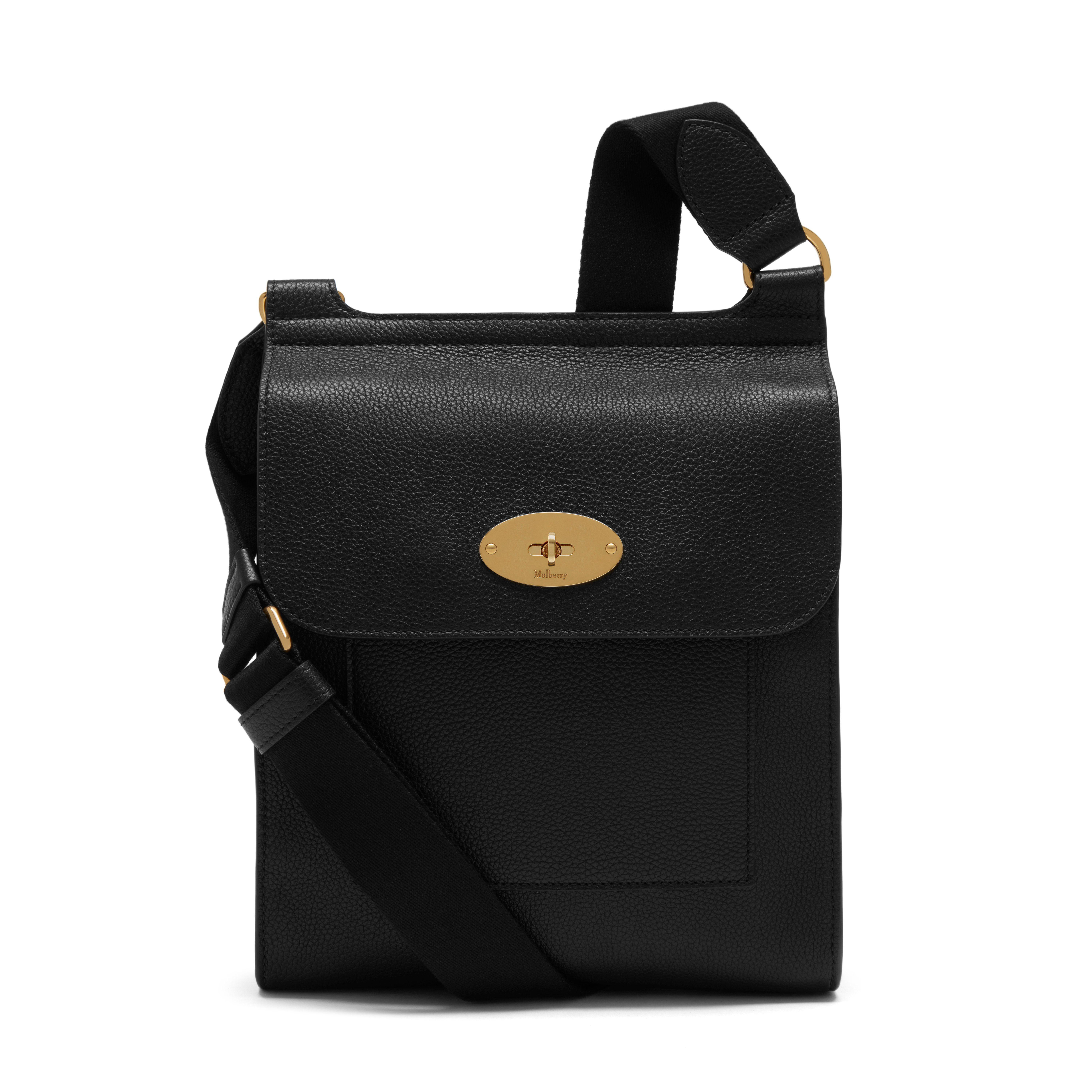 mulberry black small classic grain