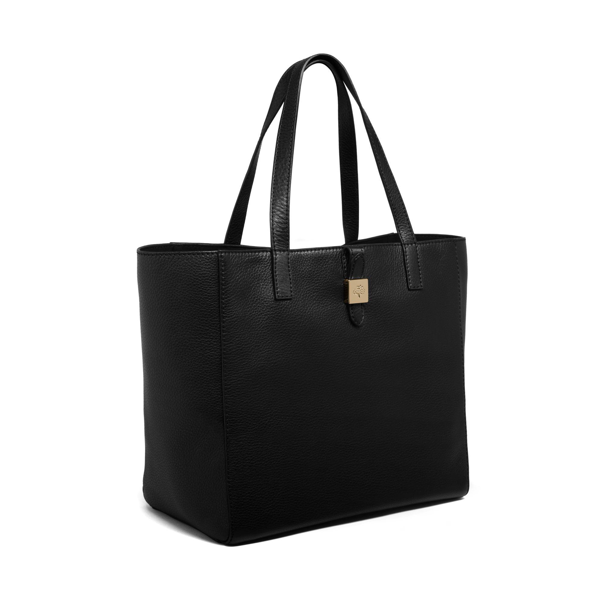 Mulberry Leather Tessie Tote in Black - Lyst