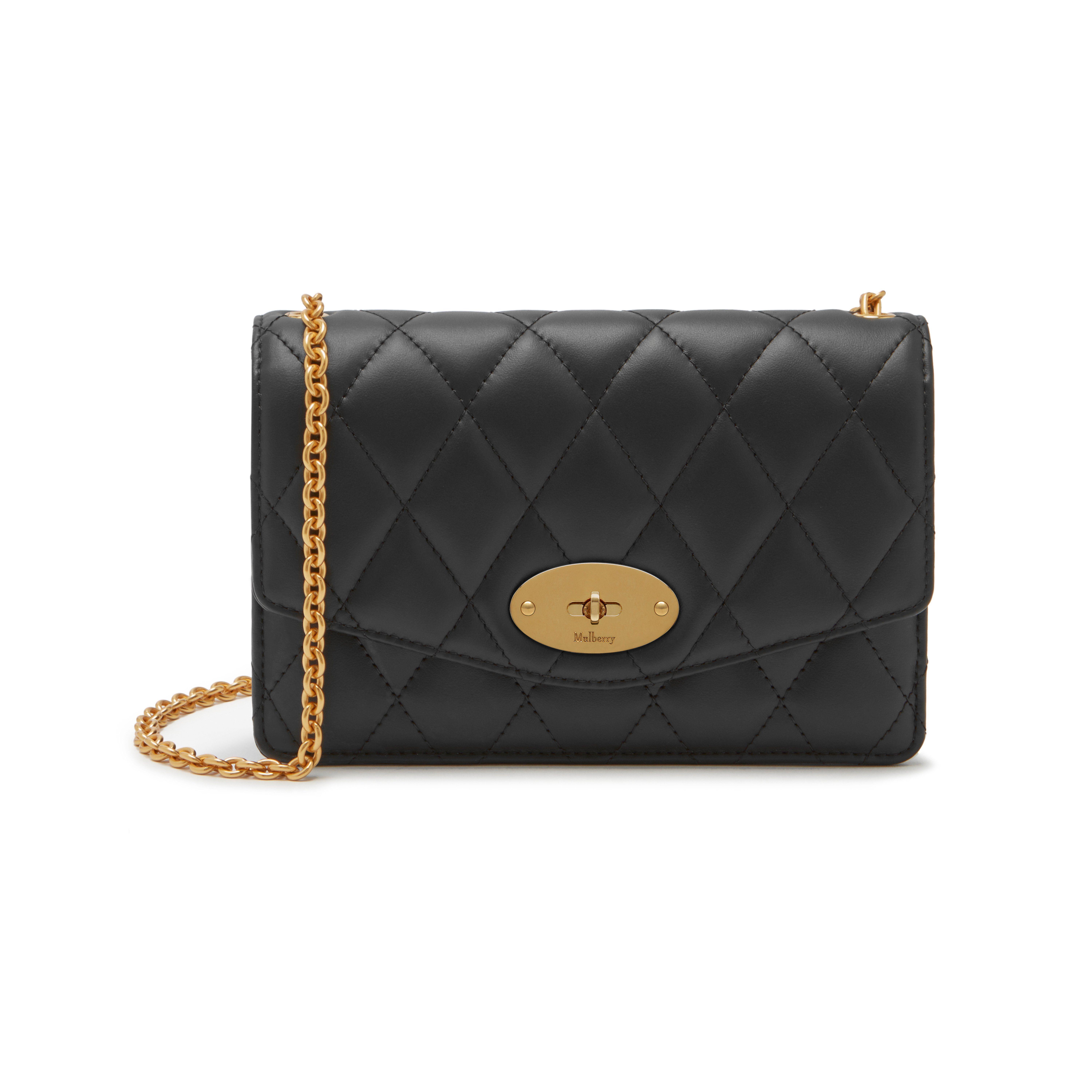 Mulberry Small Darley In Black Quilted Smooth Calf | Lyst