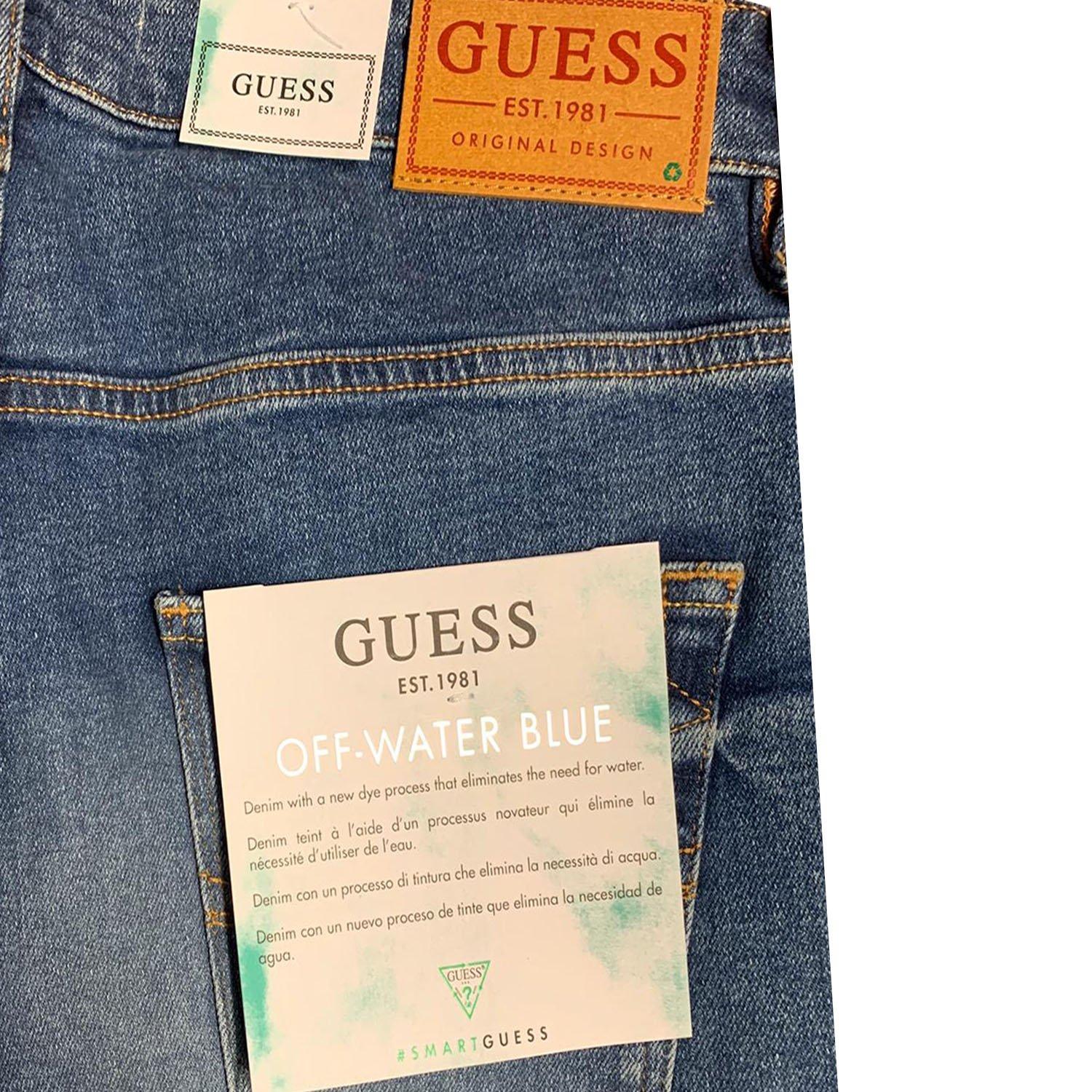 Guess Denim Chris Super Skinny Off Water Blue Jeans for Men | Lyst UK