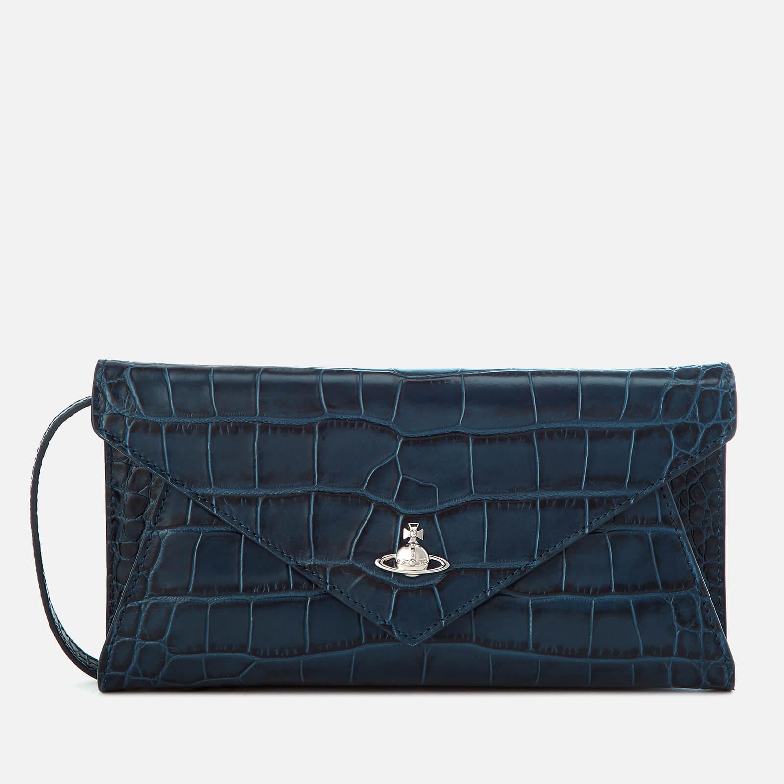Vivienne Westwood Leather Lisa Envelope Clutch Bag in Blue Lyst