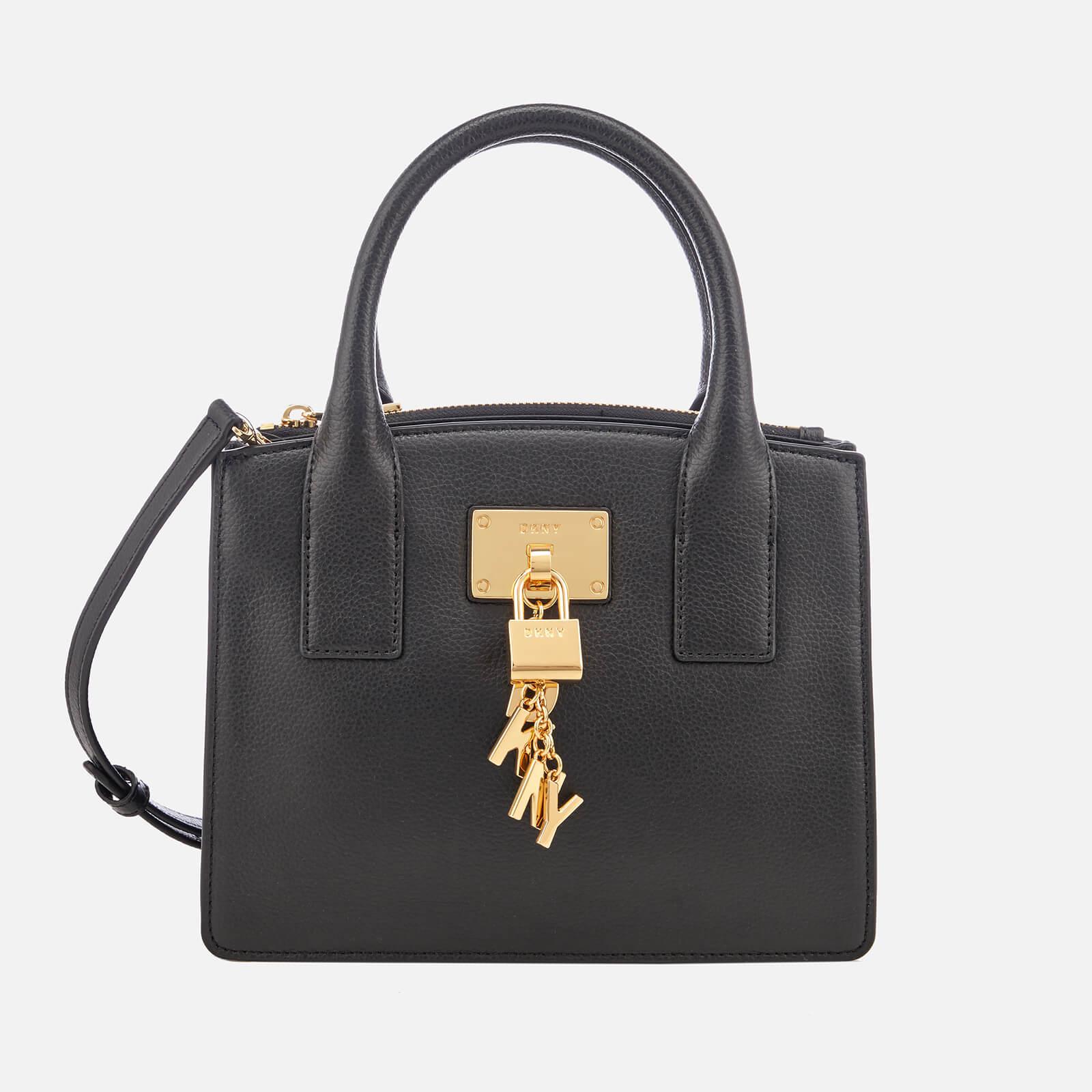 DKNY Leather Elissa Small Tote Bag in Black Lyst