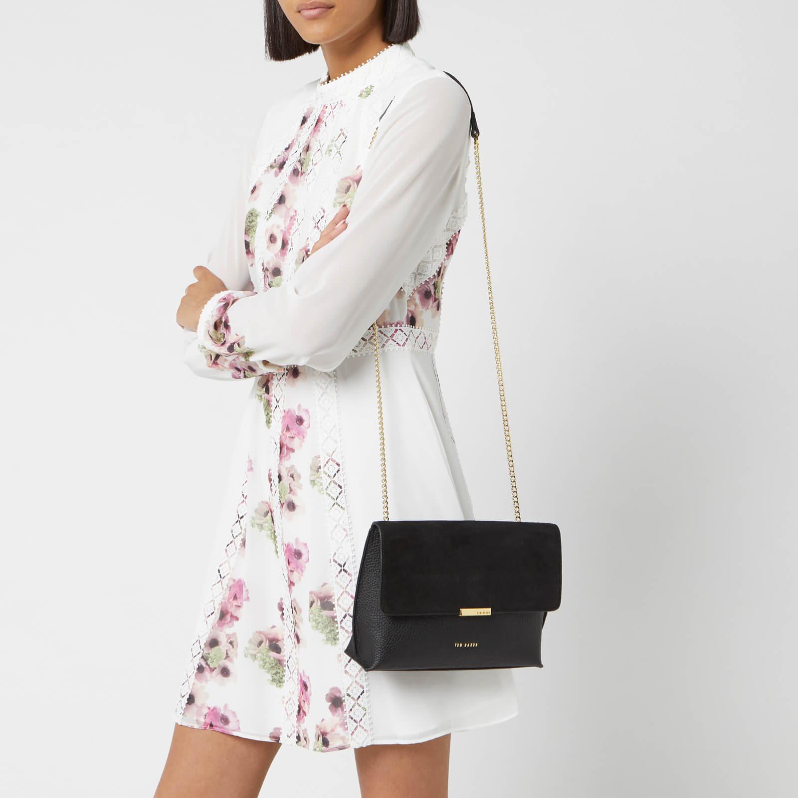 ted baker black suede bag