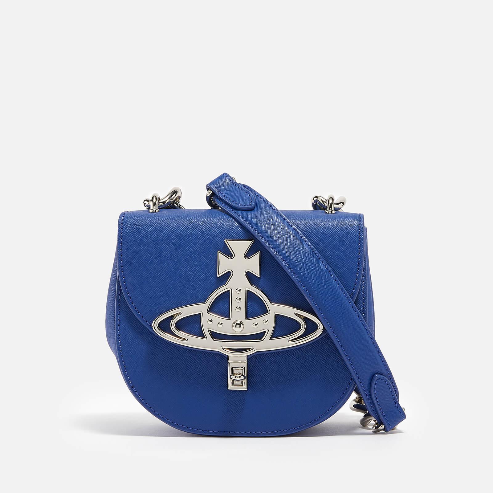 Vivienne Westwood Sofia Leather Saddle Bag in Blue Lyst Australia