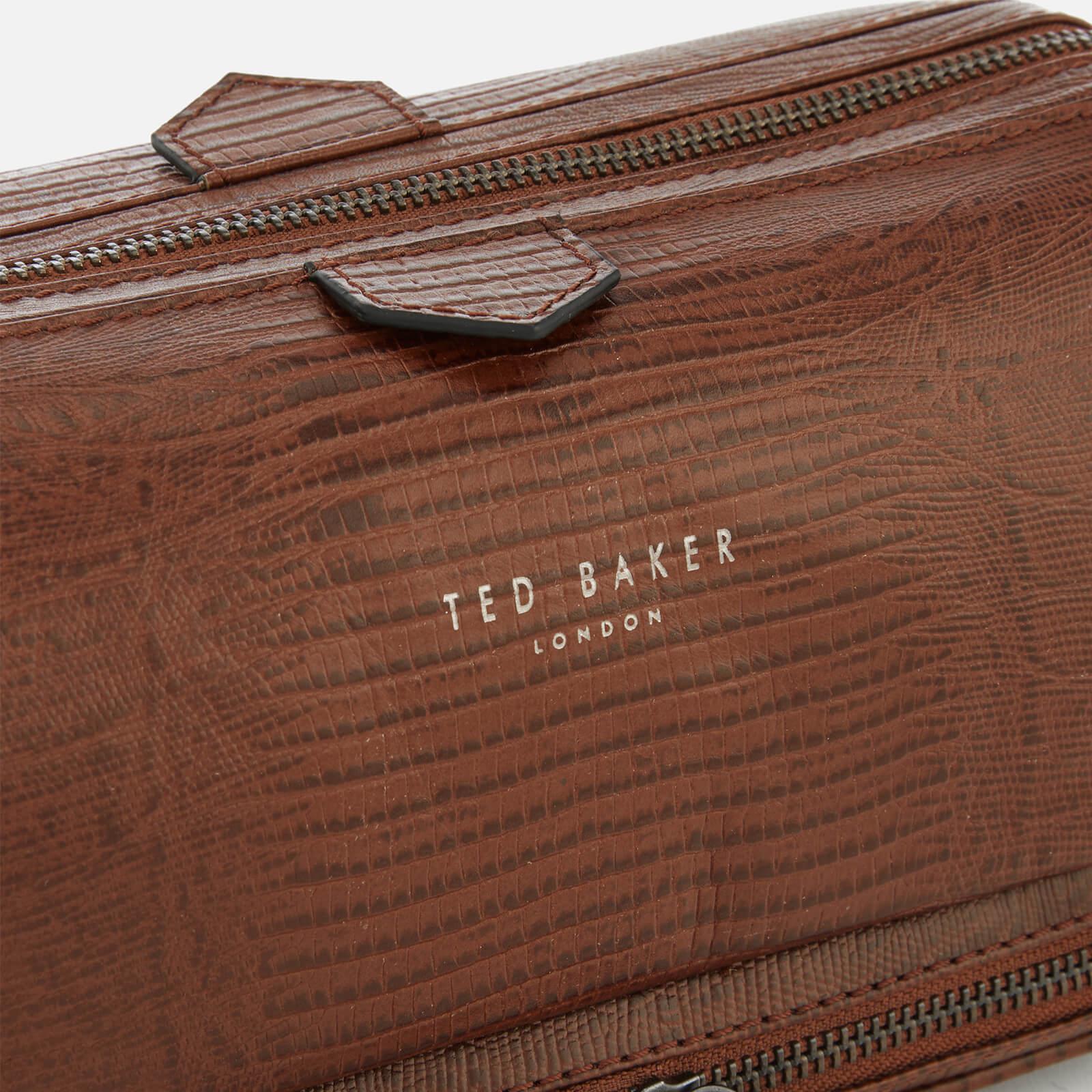 Ted Baker Chocks Exotic Leather Wash Bag in Brown for Men Lyst