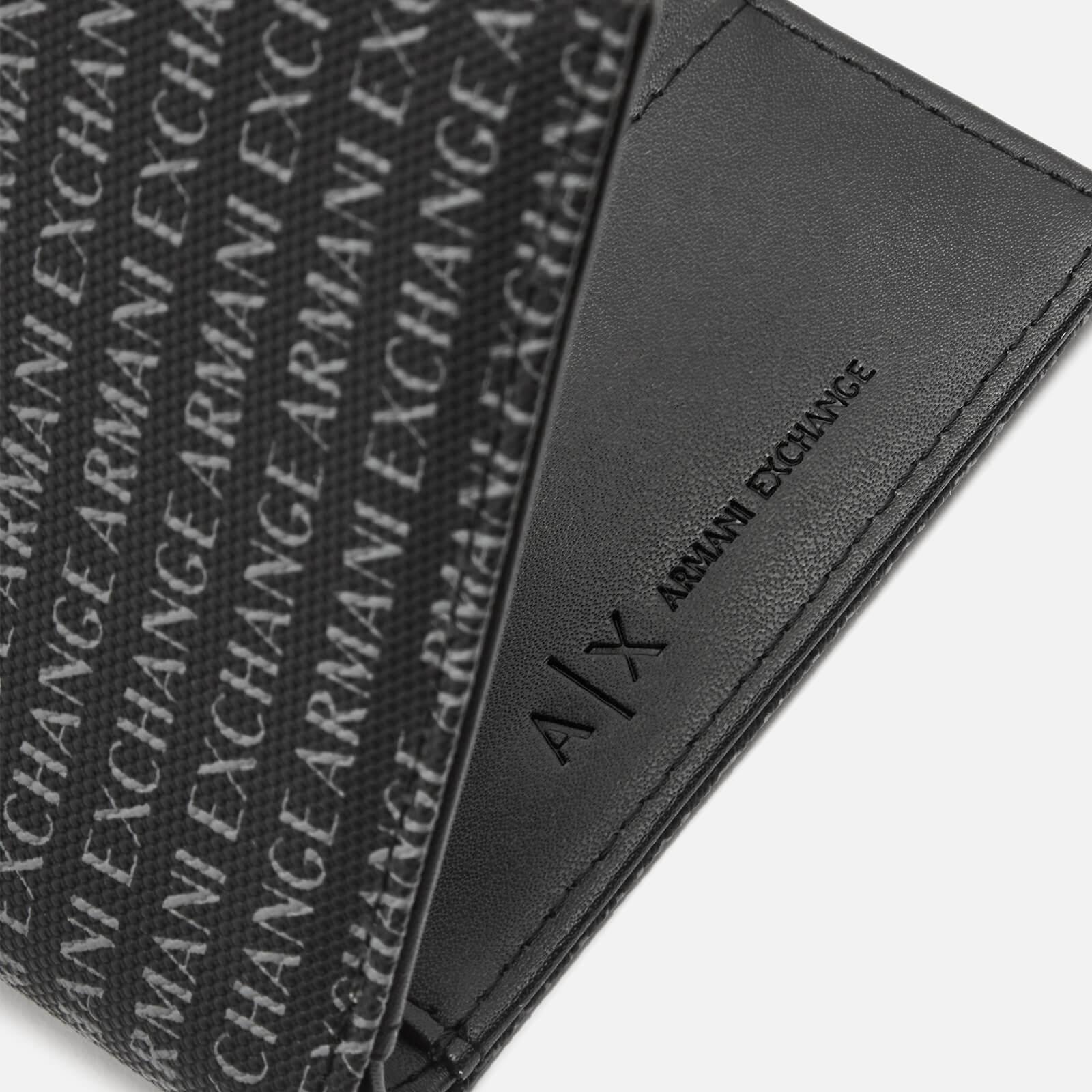 Giorgio Armani Men's Bi-Fold leather walletCervoBlack