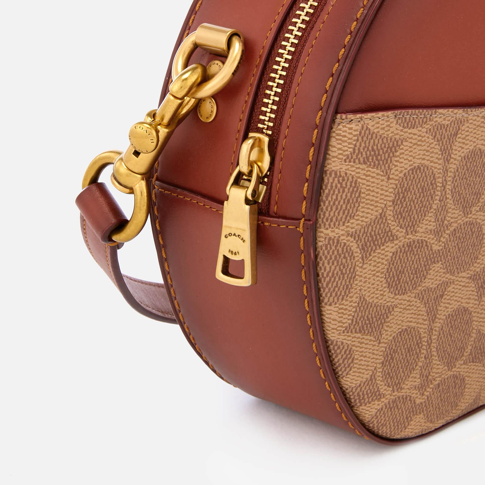 COACH Coated Canvas Signature Canteen Cross Body Bag in Brown Lyst