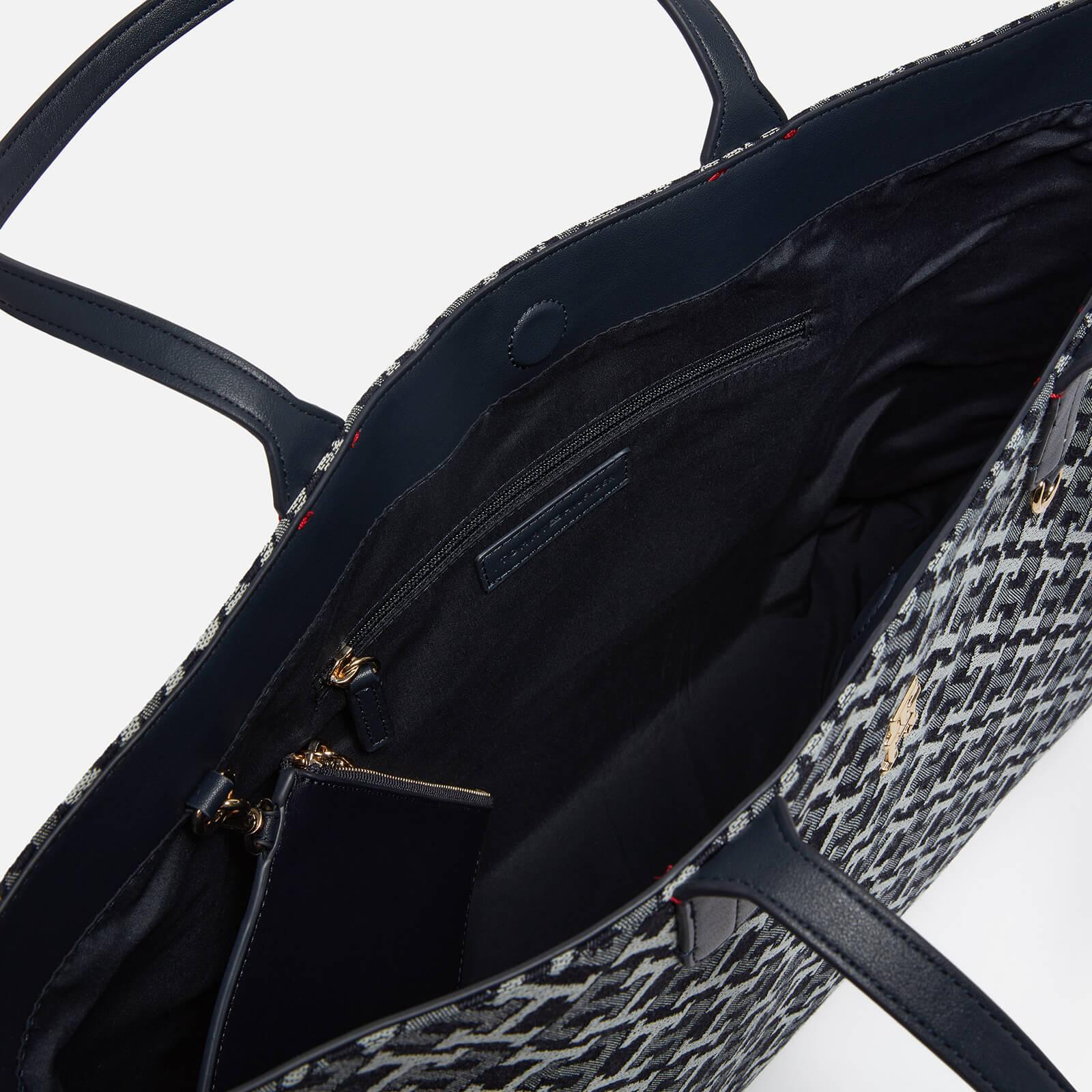 Tommy Hilfiger Iconic Tommy Denim-jacquard Tote Bag in Black | Lyst