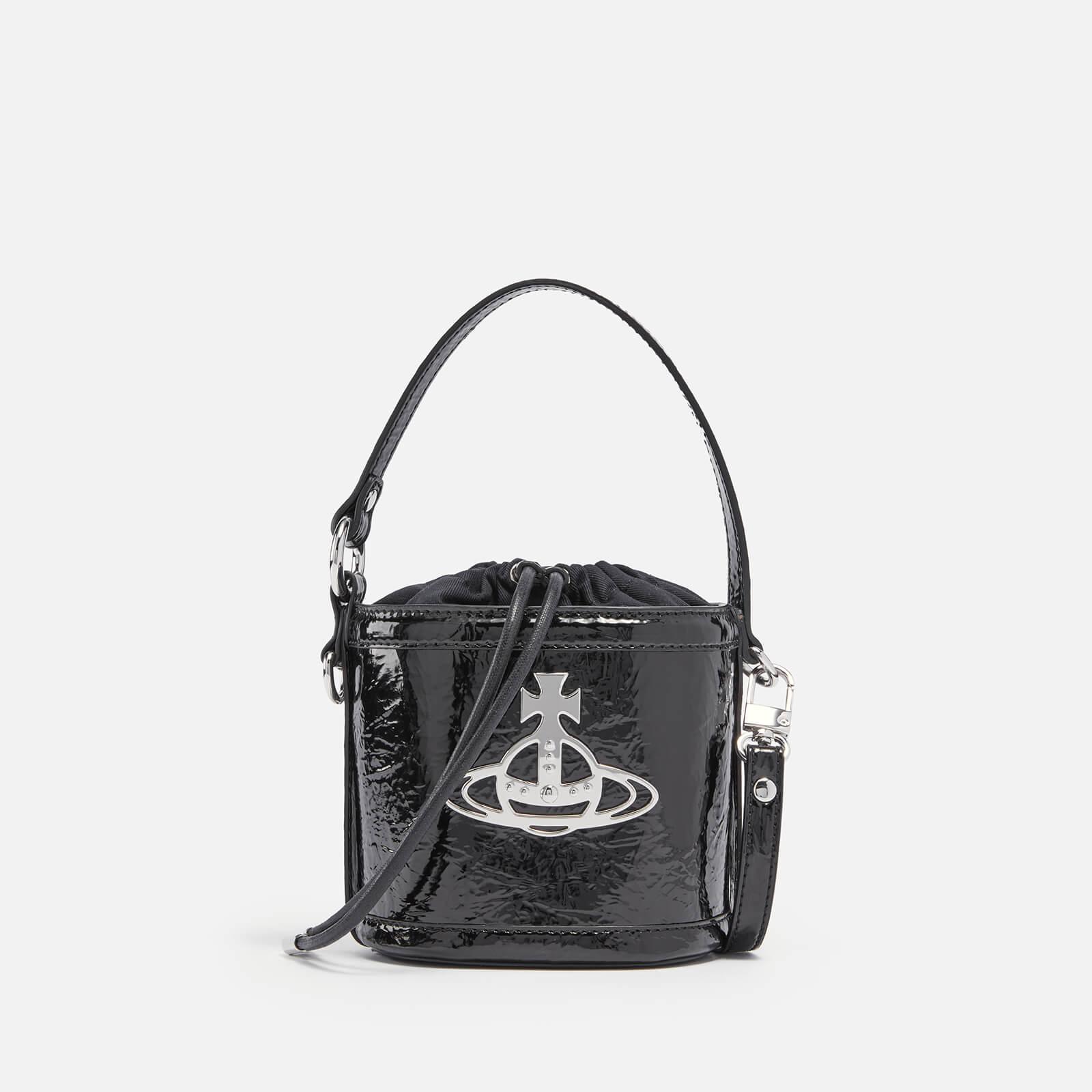 Vivienne Westwood Daisy Patent Leather Bucket Bag in Black | Lyst