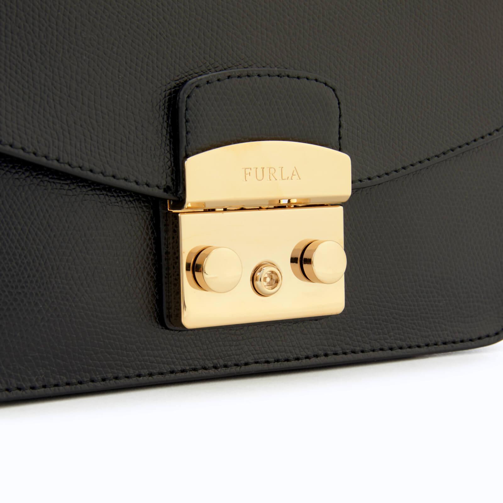 Furla Leather Metropolis Small Cross Body Bag in Black Lyst
