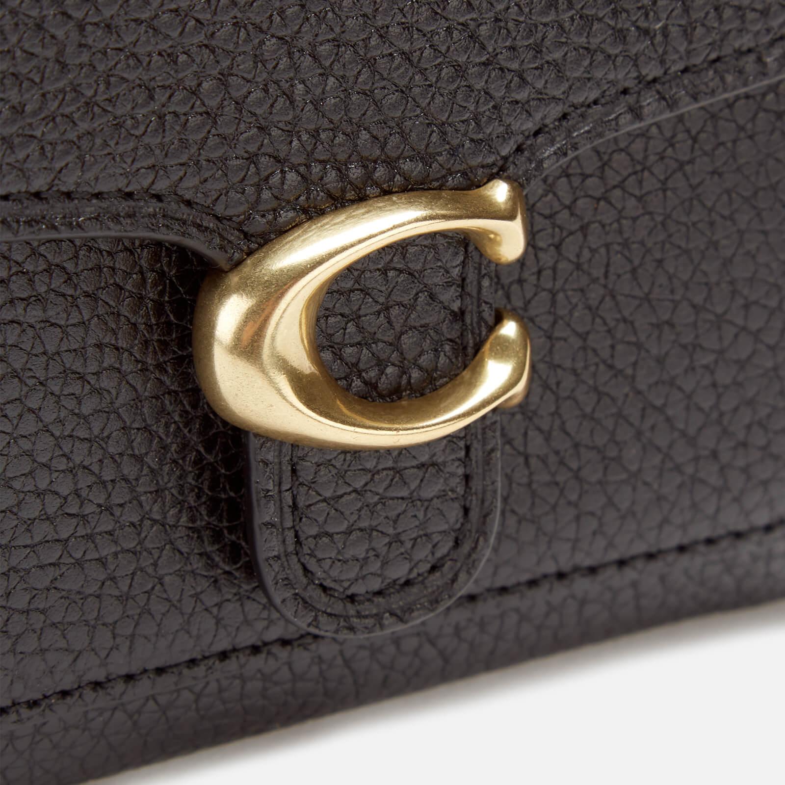 coach polished pebble tabby small wallet