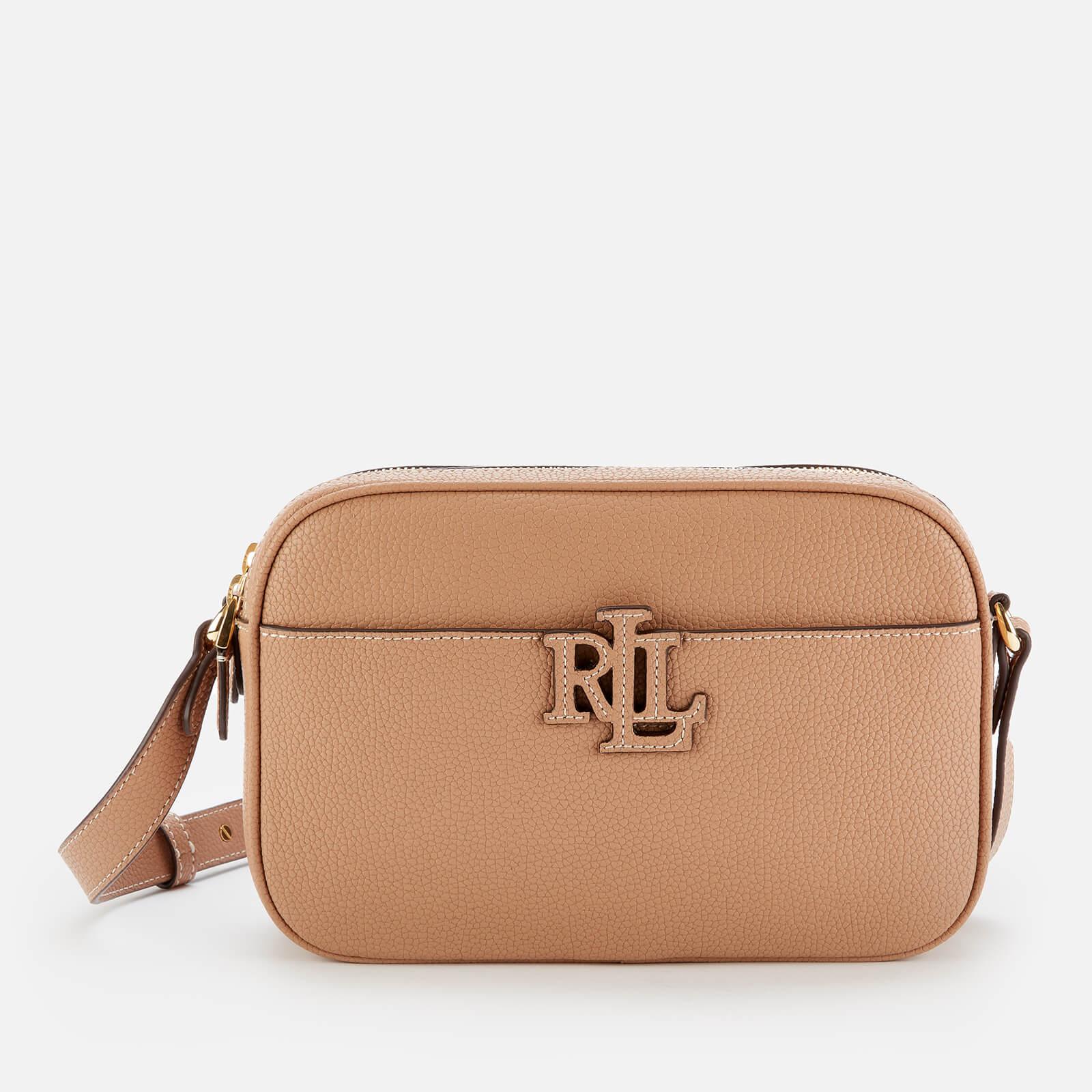 Lauren by Ralph Lauren Stacked Leather Carrie Cross Body Bag in Natural |  Lyst