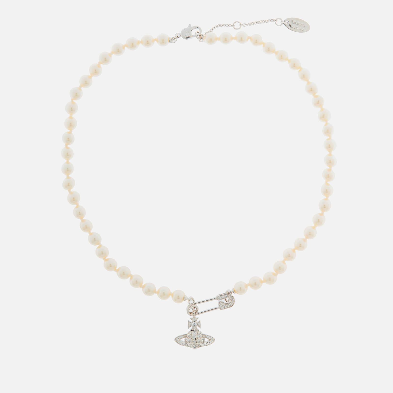 Vivienne Westwood Lucrece Pearl Necklace in Cream/Silver (Metallic) - Lyst
