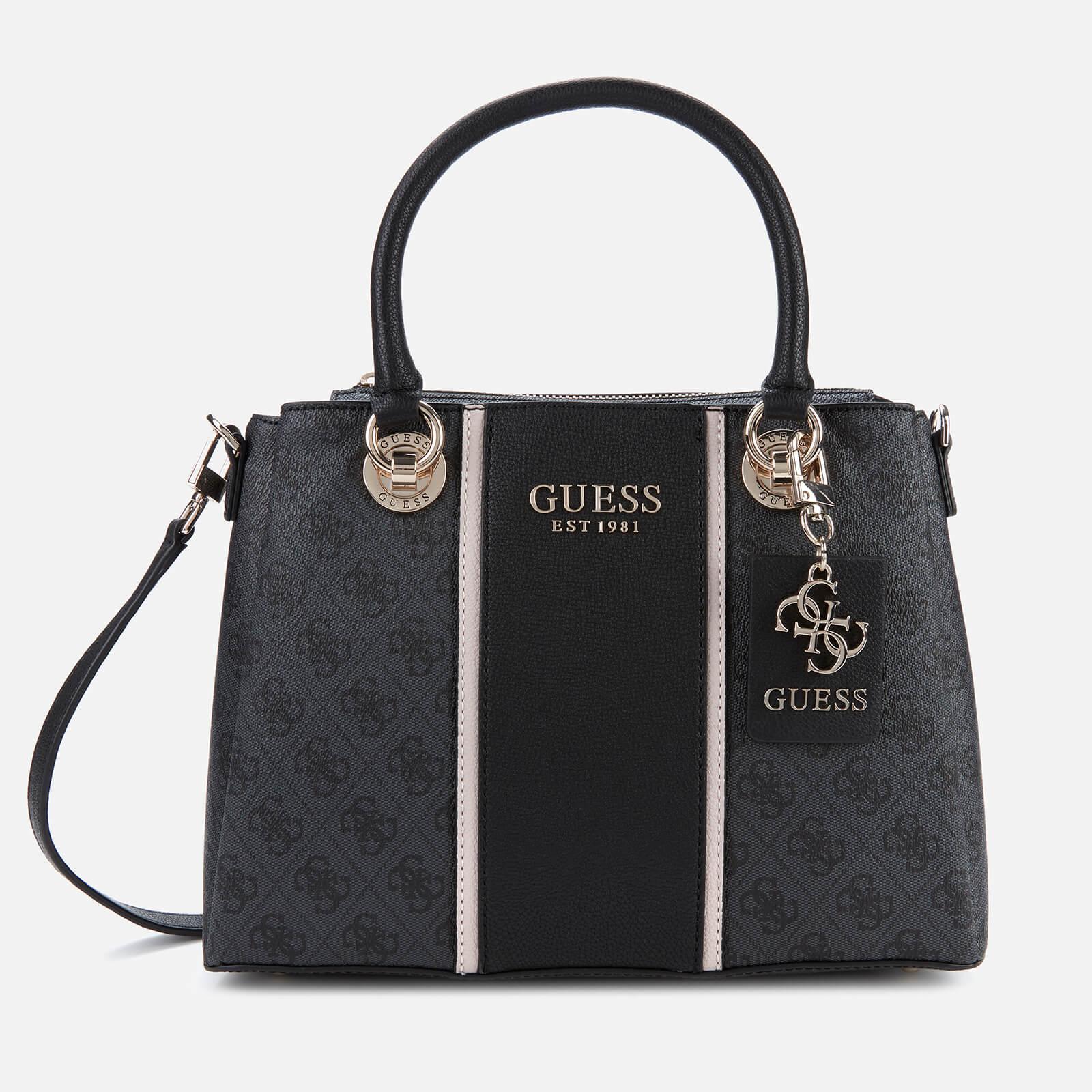 Guess Cathleen 3 Compartment Satchel in Black | Lyst