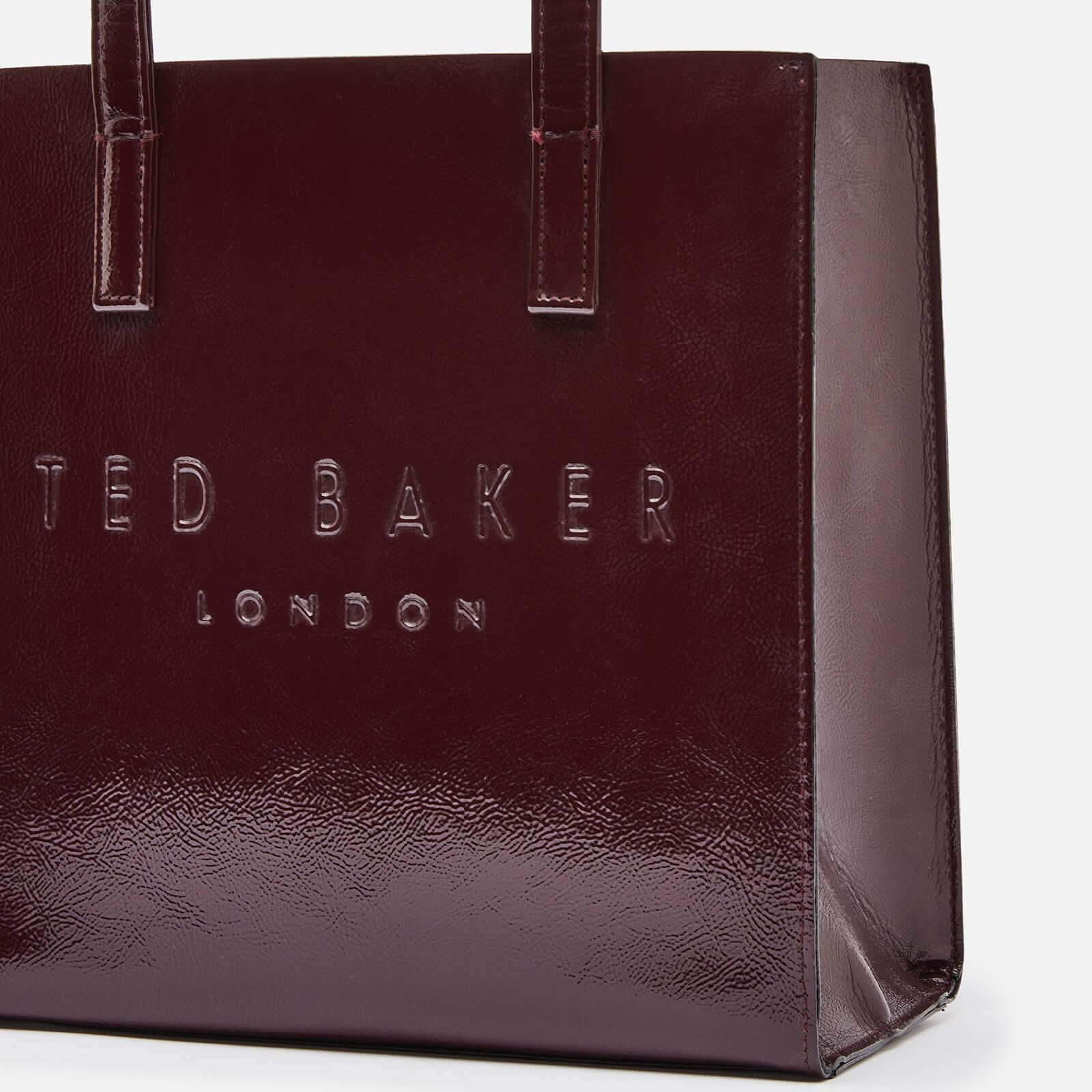 Ted Baker Alicon Crinkle Patent Embossed Small Icon Tote Bag in Red | Lyst