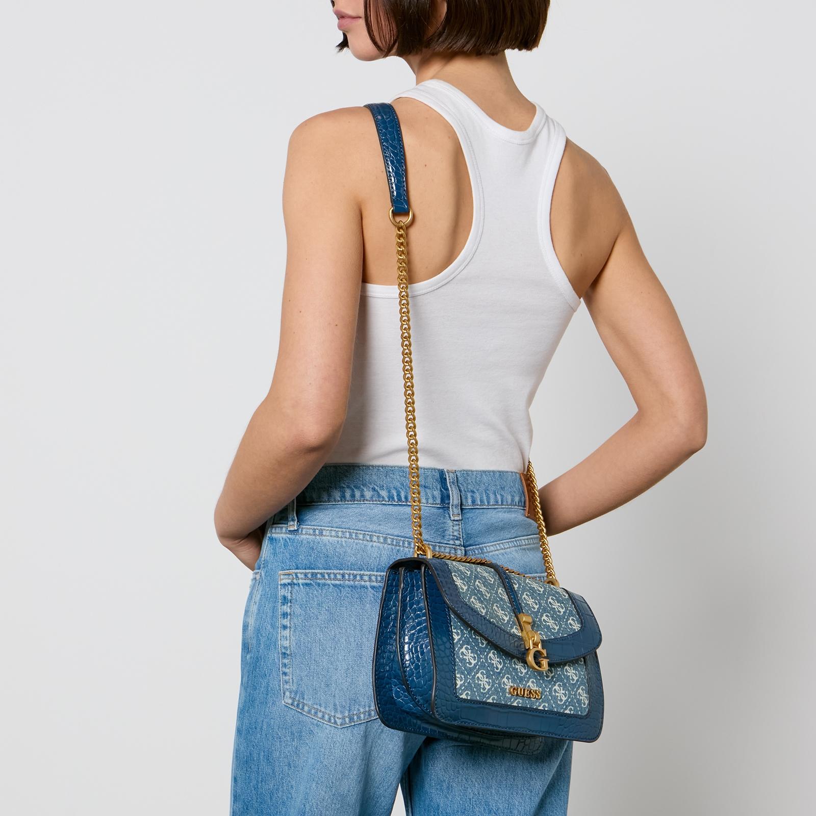 Guess G James Convertible Denim Crossbody Bag in Blue Lyst