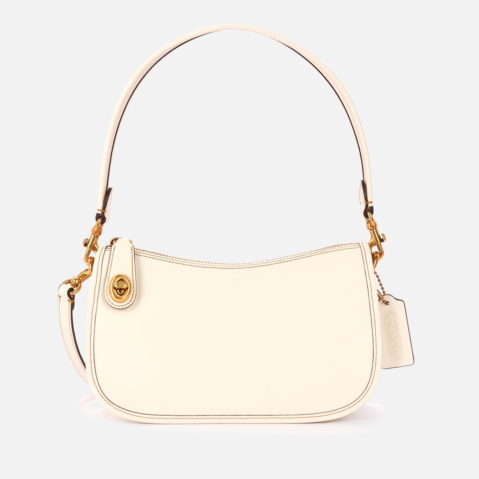 COACH Glovetanned Leather Swinger Bag in White