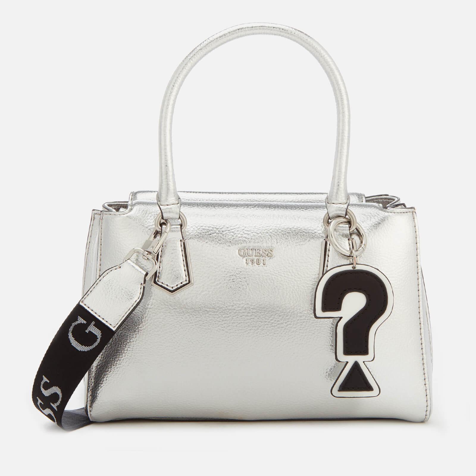 Guess Felix Silver Tote Bag in Metallic Lyst