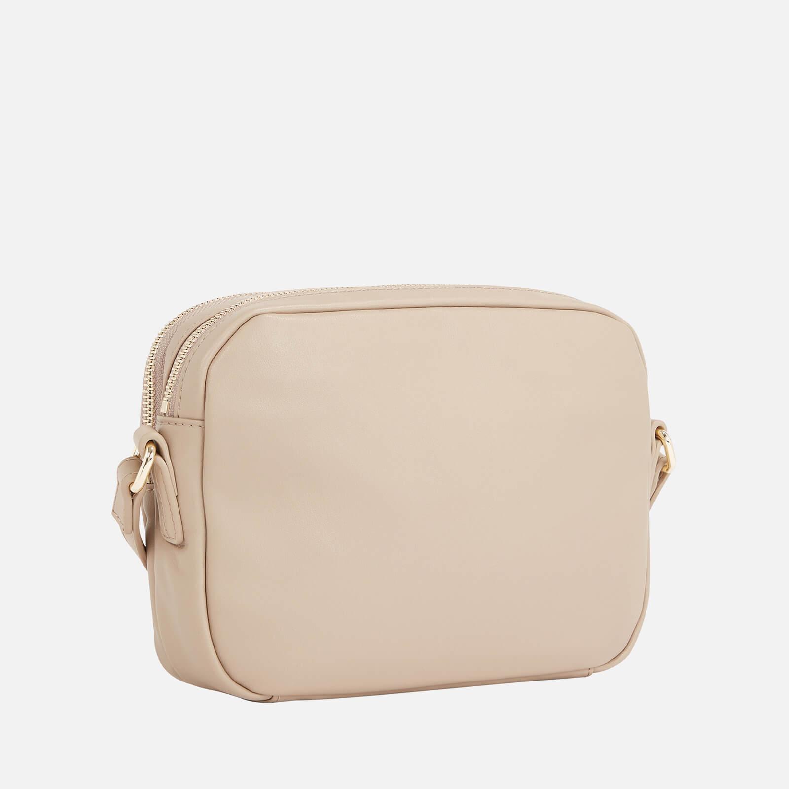 Tommy Hilfiger Poppy Plus Canvas Crossbody Bag in Natural | Lyst