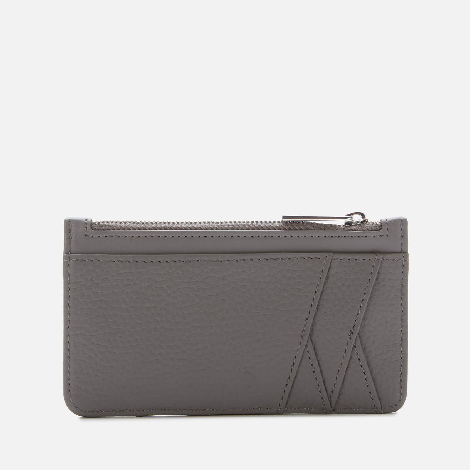 Ted Baker Leather Allexaa Zip Card Holder in Grey (Gray) - Lyst
