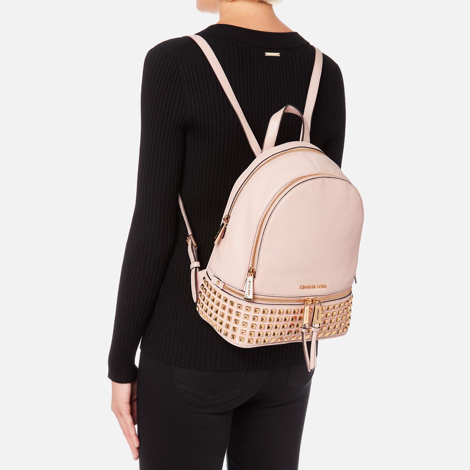 rhea zip studded backpack