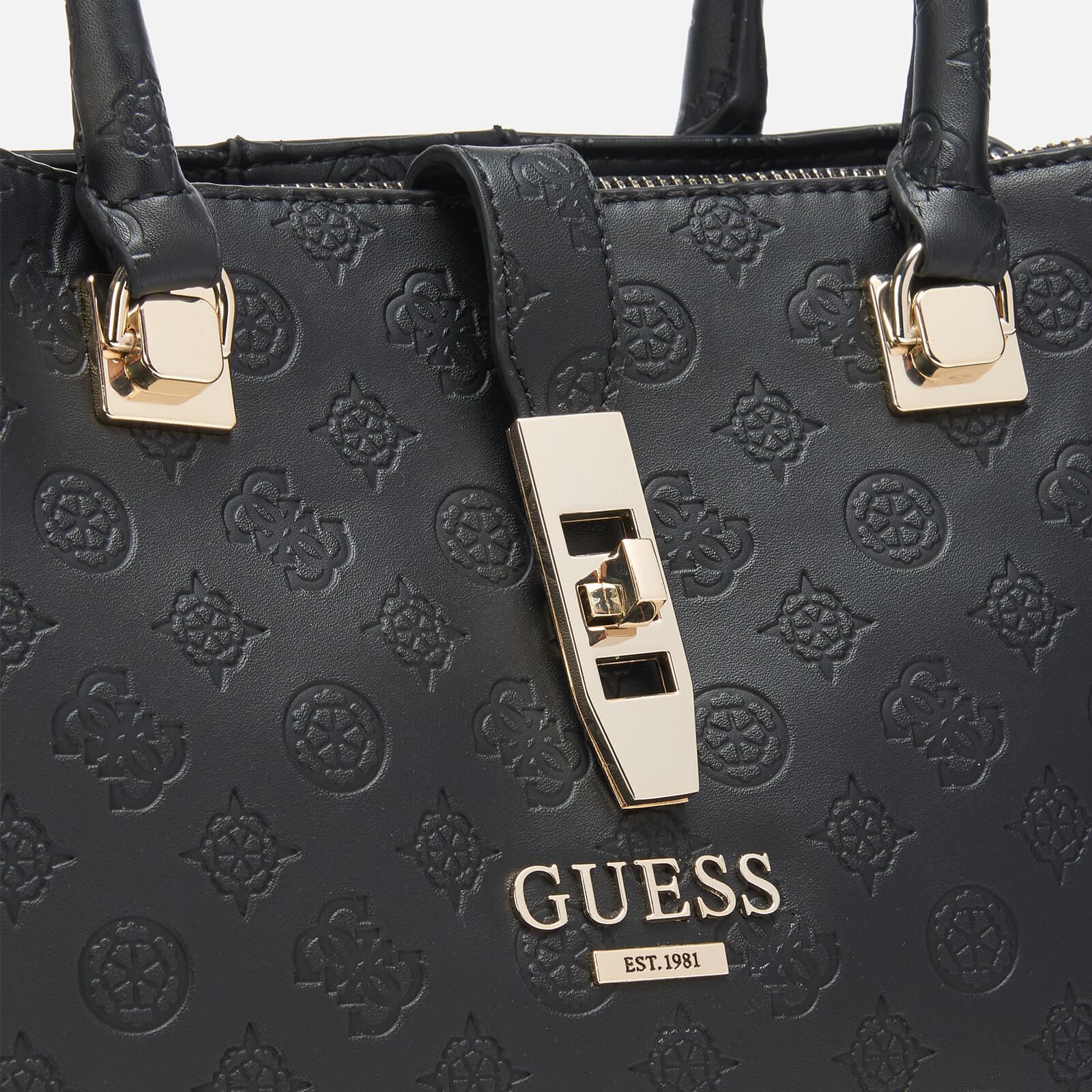 Guess Synthetic Peony Girlfriend Carryall Bag in Black - Lyst