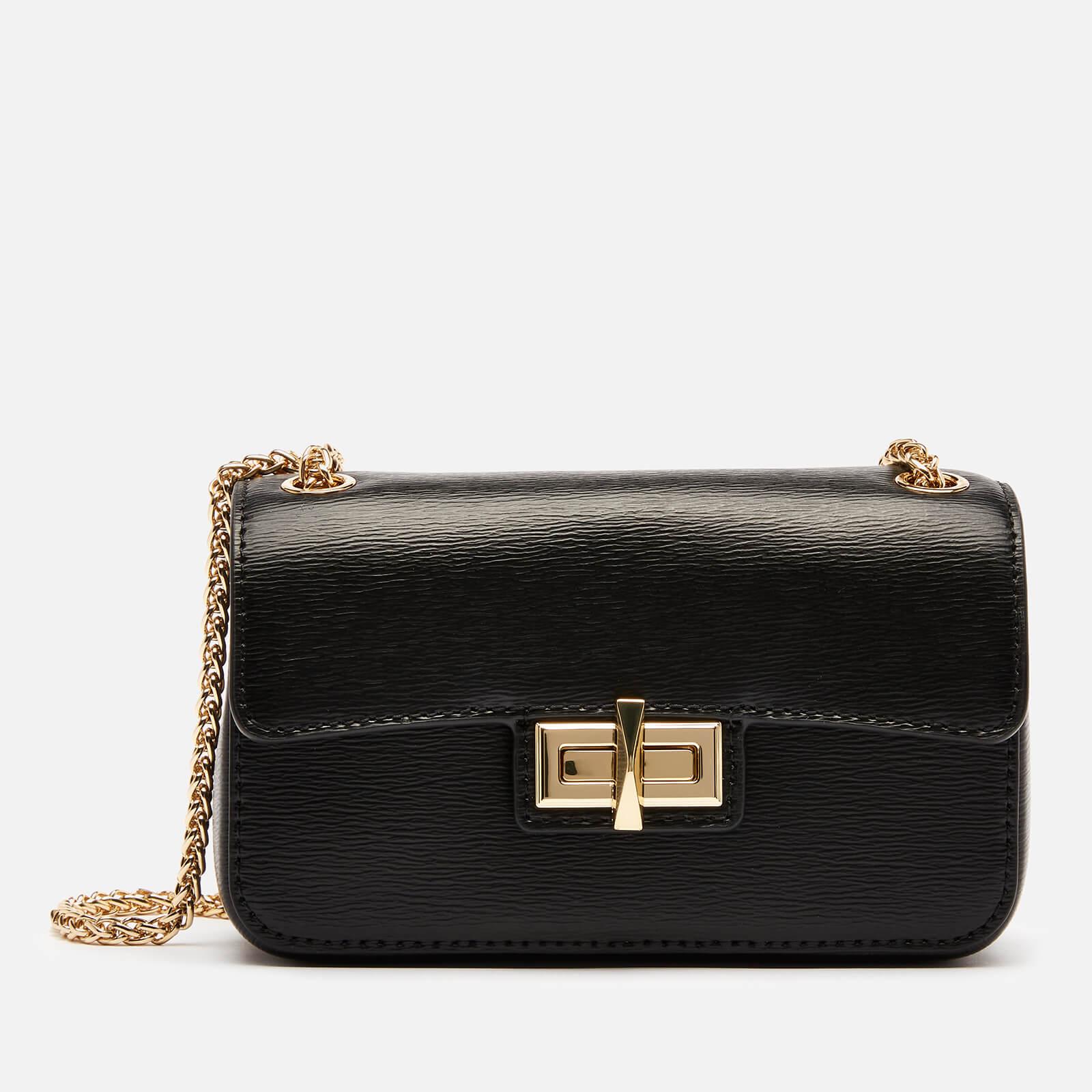 DKNY Leather Jojo Small Flap Cross Body Bag in Black Lyst