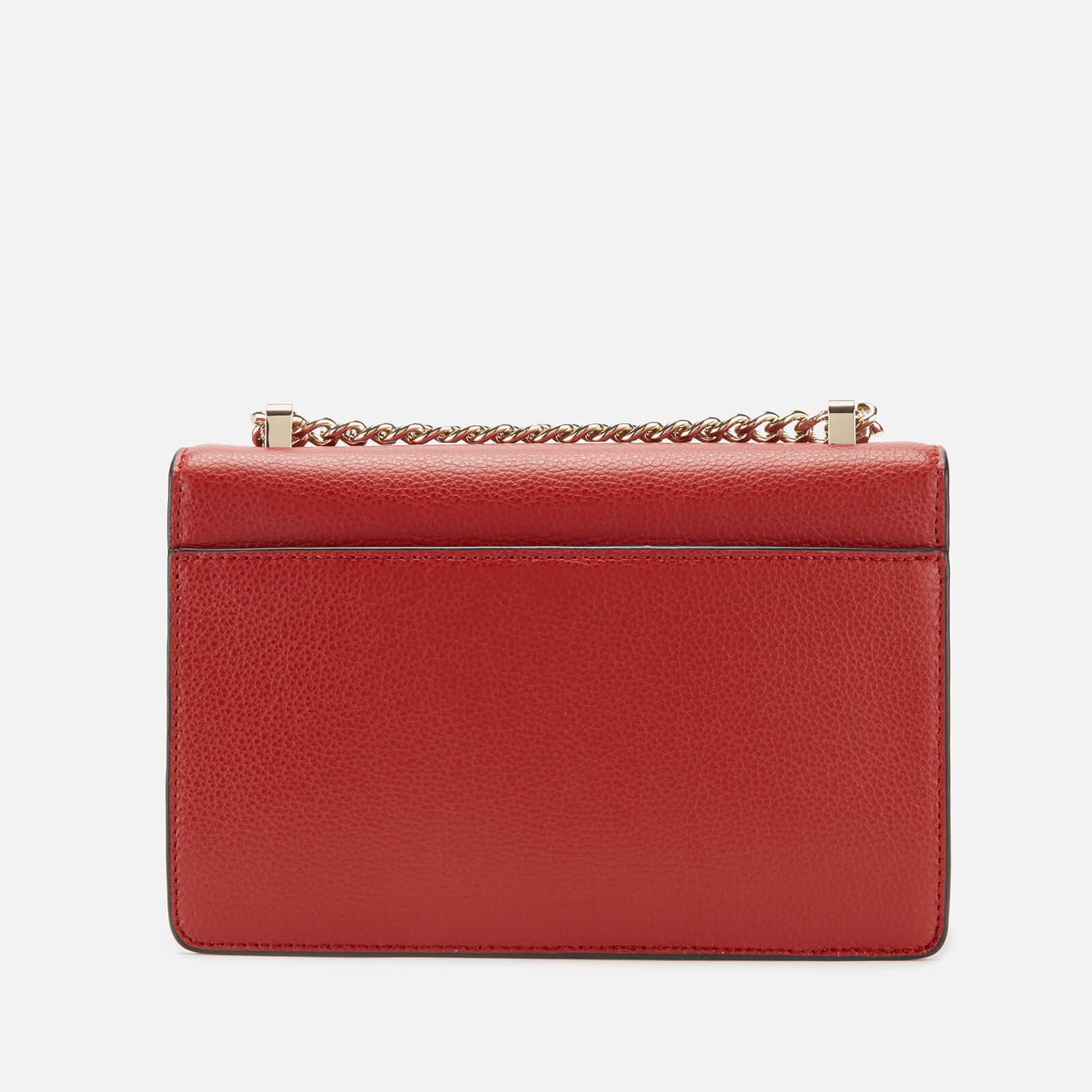 DKNY Elissa Small Shoulder Flap Bag in Red