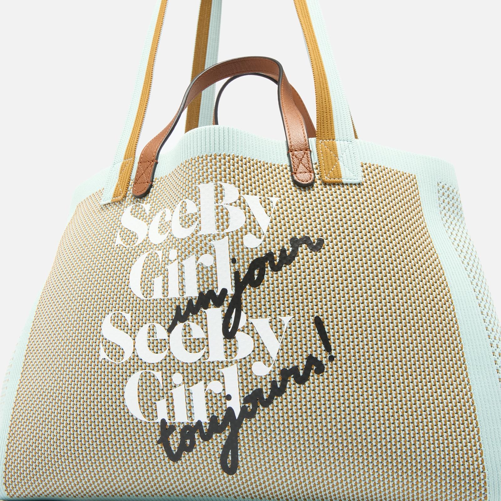 See By Chloe See Bye Bye Woven Tote Bag in Metallic Lyst