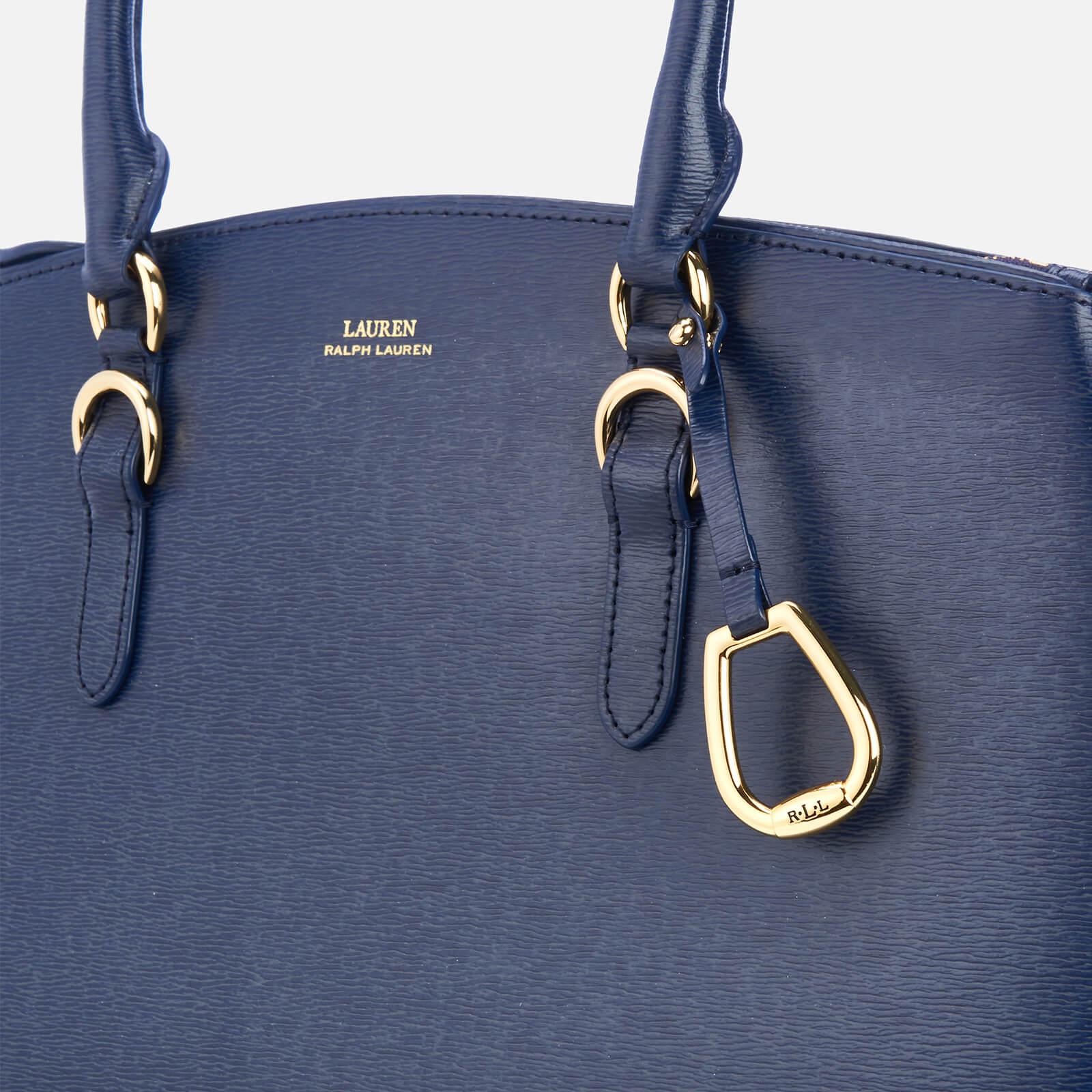 Lauren by Ralph Lauren Bennington Double Zip Medium Satchel Bag in Blue |  Lyst