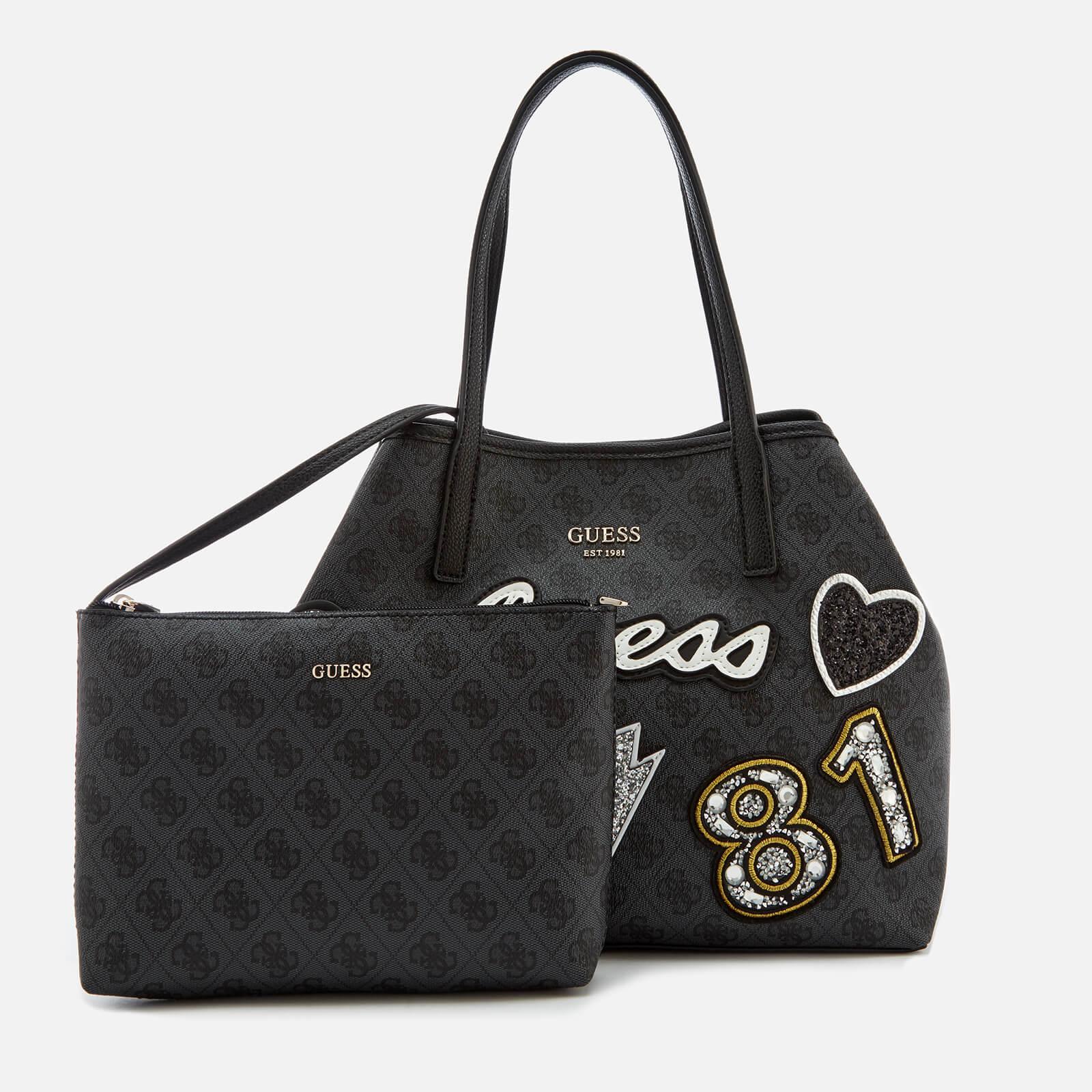 Guess Vikky Small Tote Bag in Black Lyst