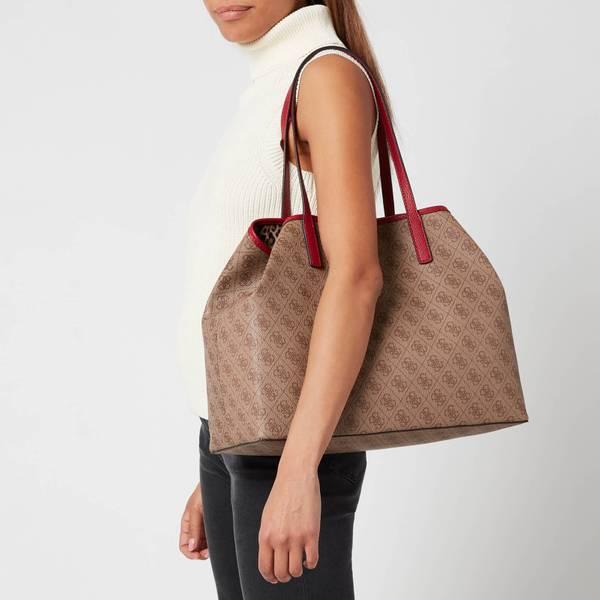 Guess Vikky Large Tote Bag in Brown | Lyst Australia