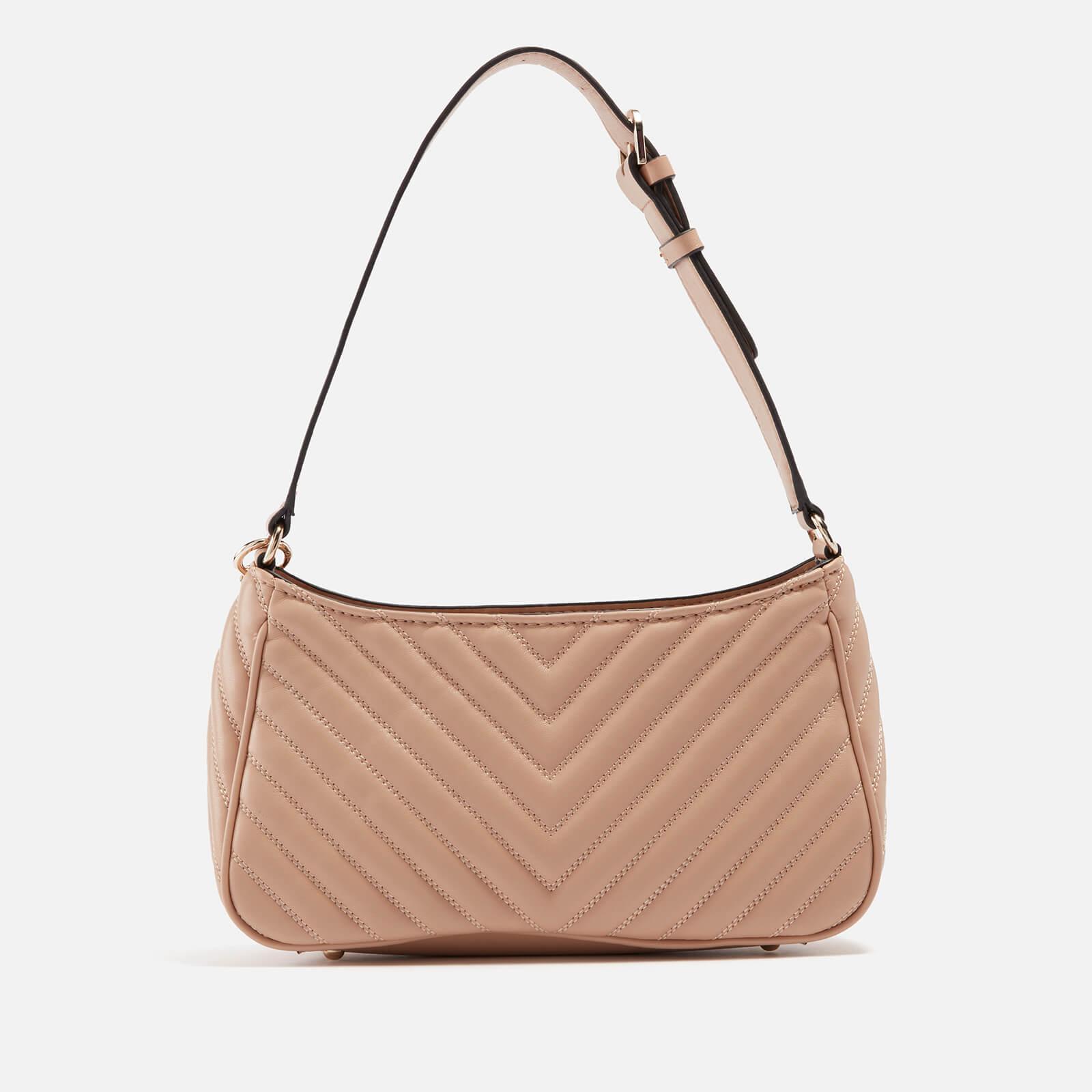 Guess Keillah Quilted Faux Leather Shoulder Bag in Pink | Lyst