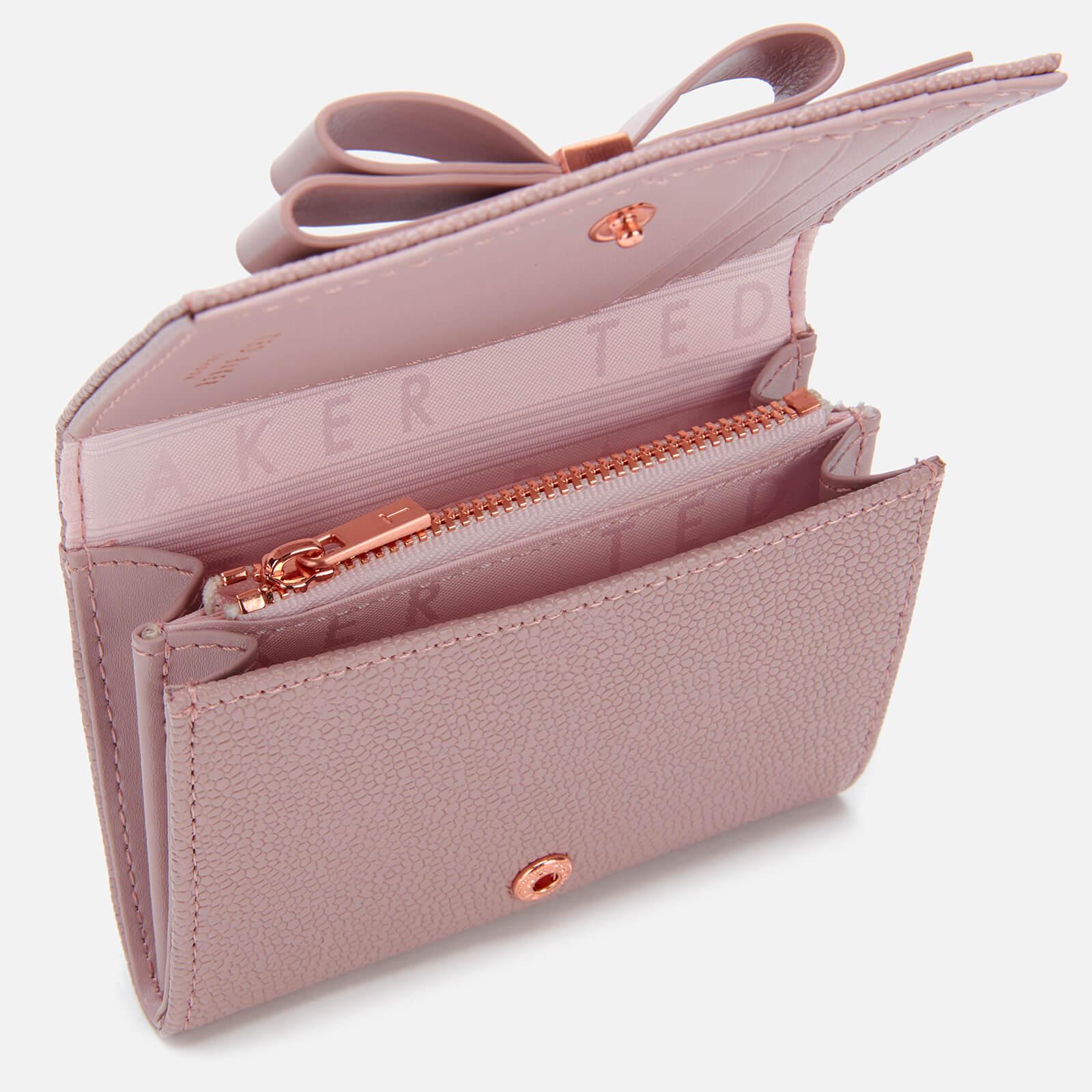 Ted Baker Bow Flap Mini Leather Purse in Pink | Lyst