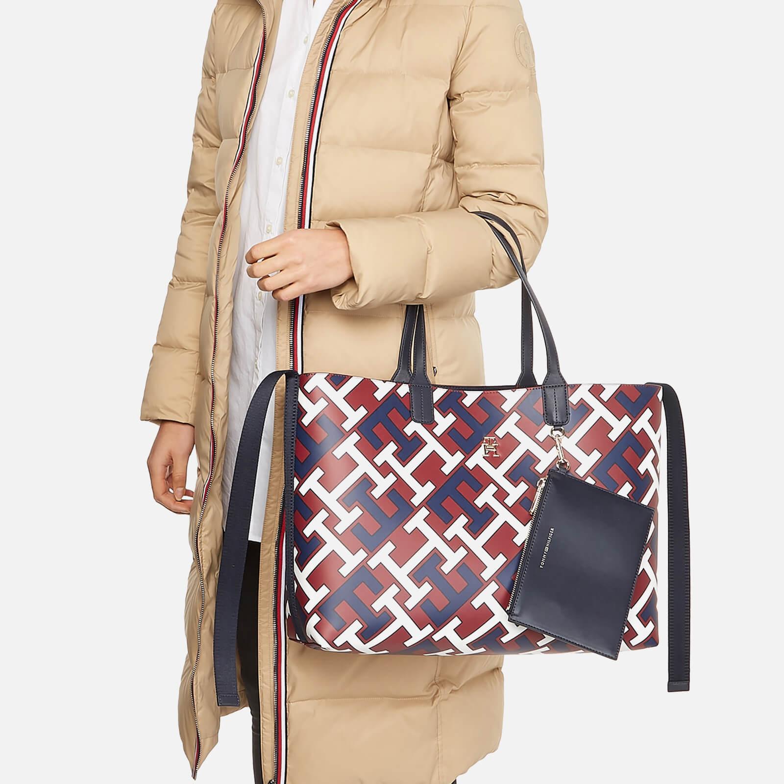 Tommy Hilfiger Monogram Pu Tote Bag | Lyst