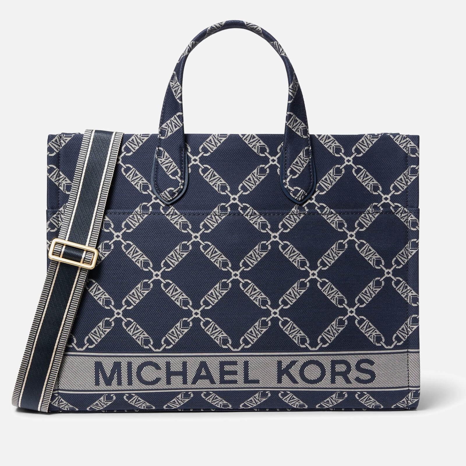 MICHAEL Michael Kors Gigi Large Cotton blend Tote Bag in Blue