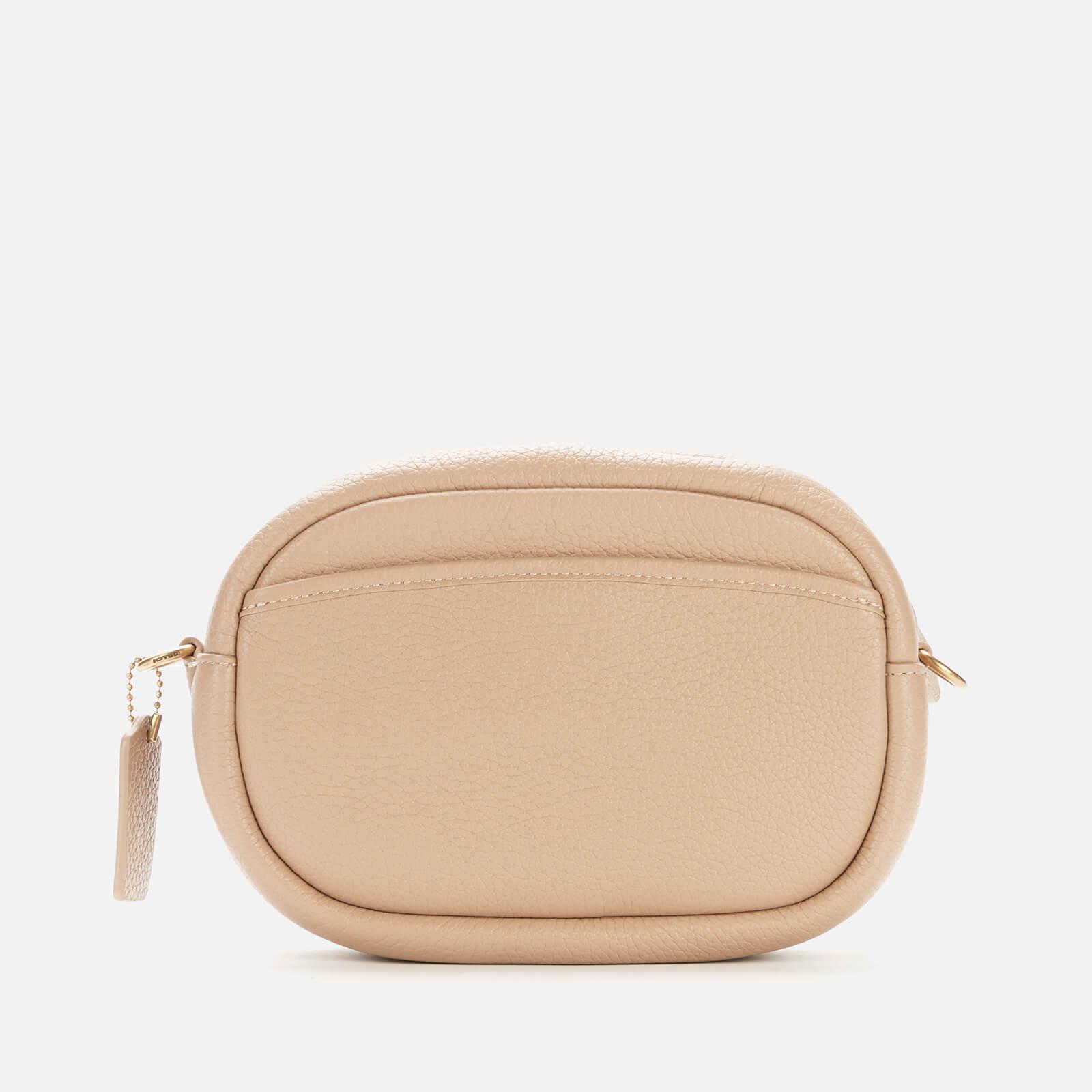 COACH Soft Pebble Leather Camera Bag in Natural | Lyst