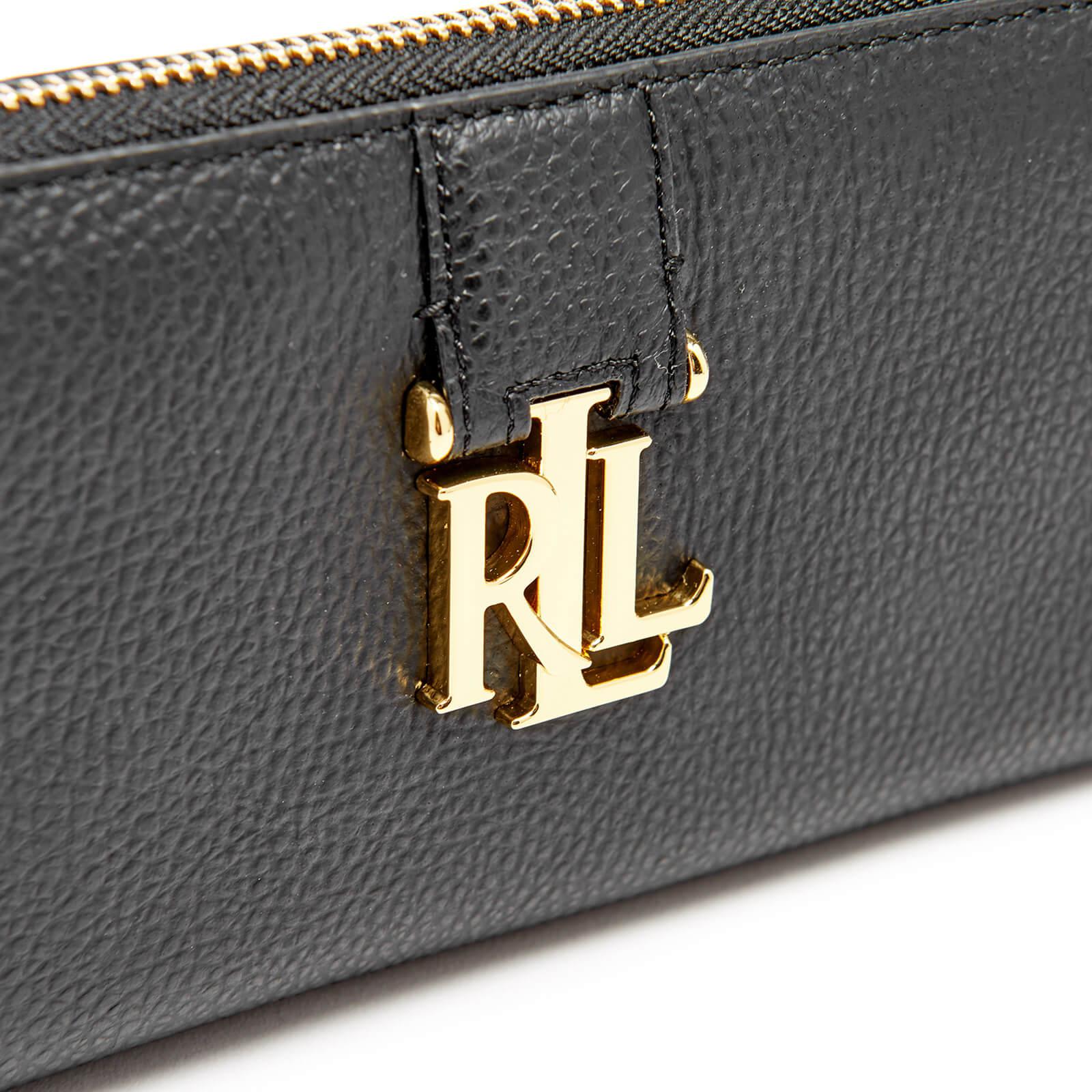 Lauren by Ralph Lauren Leather Carrington Zip Wallet in Black Lyst