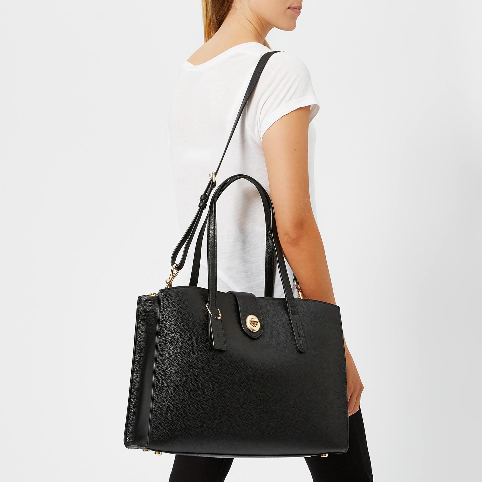 COACH Turnlock Charlie Carryall Bag in Black | Lyst