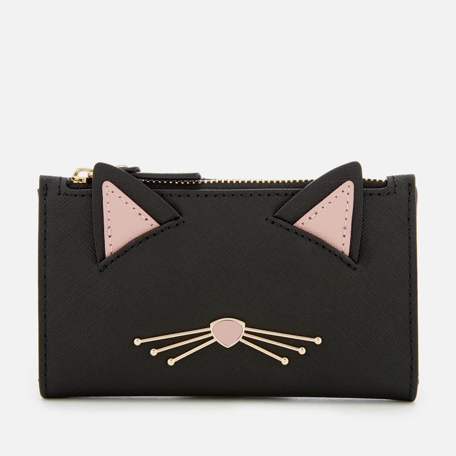 Kate Spade Leather Cat Mikey Wallet in Black Lyst