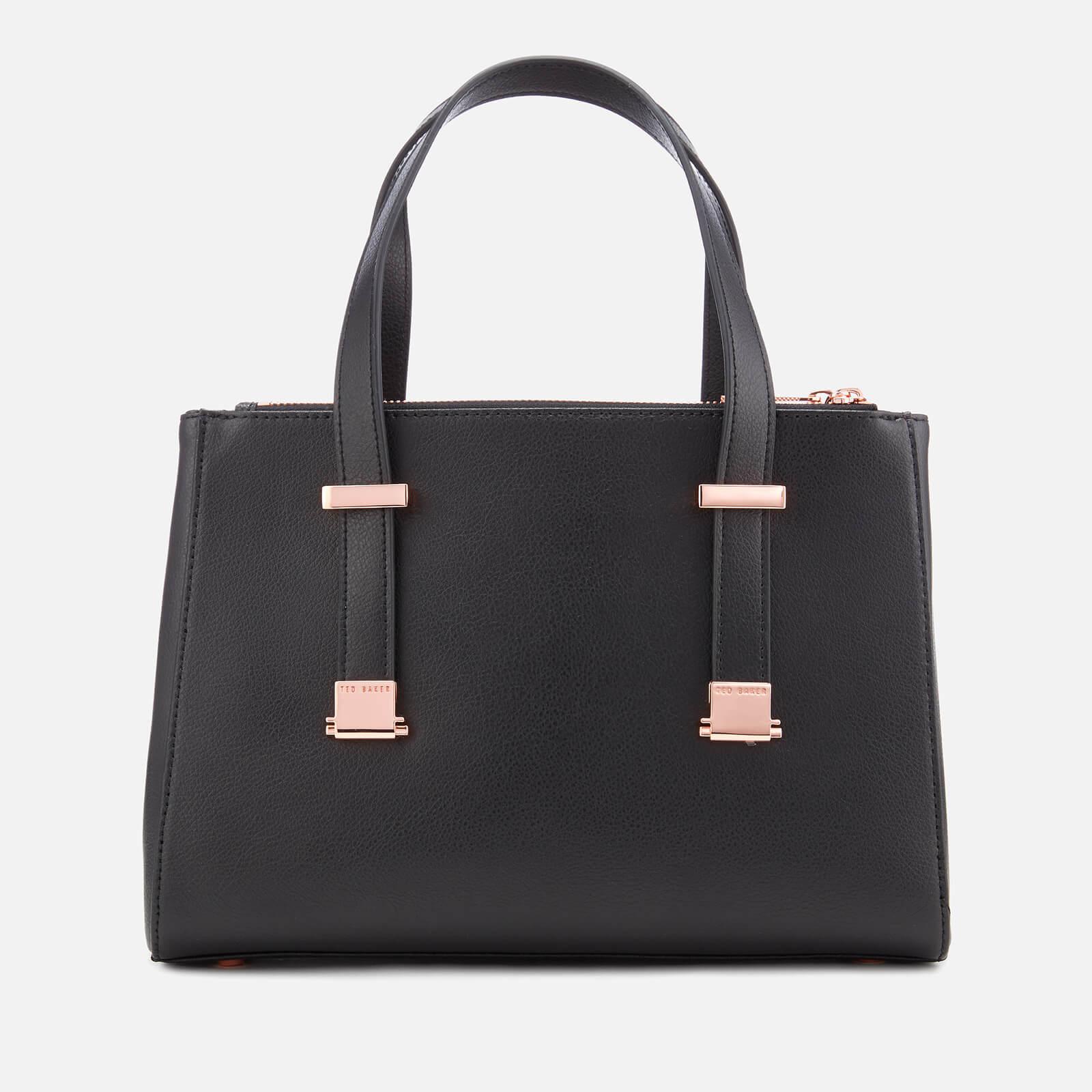 Ted baker olmia knotted handle small leather tote bag deals black