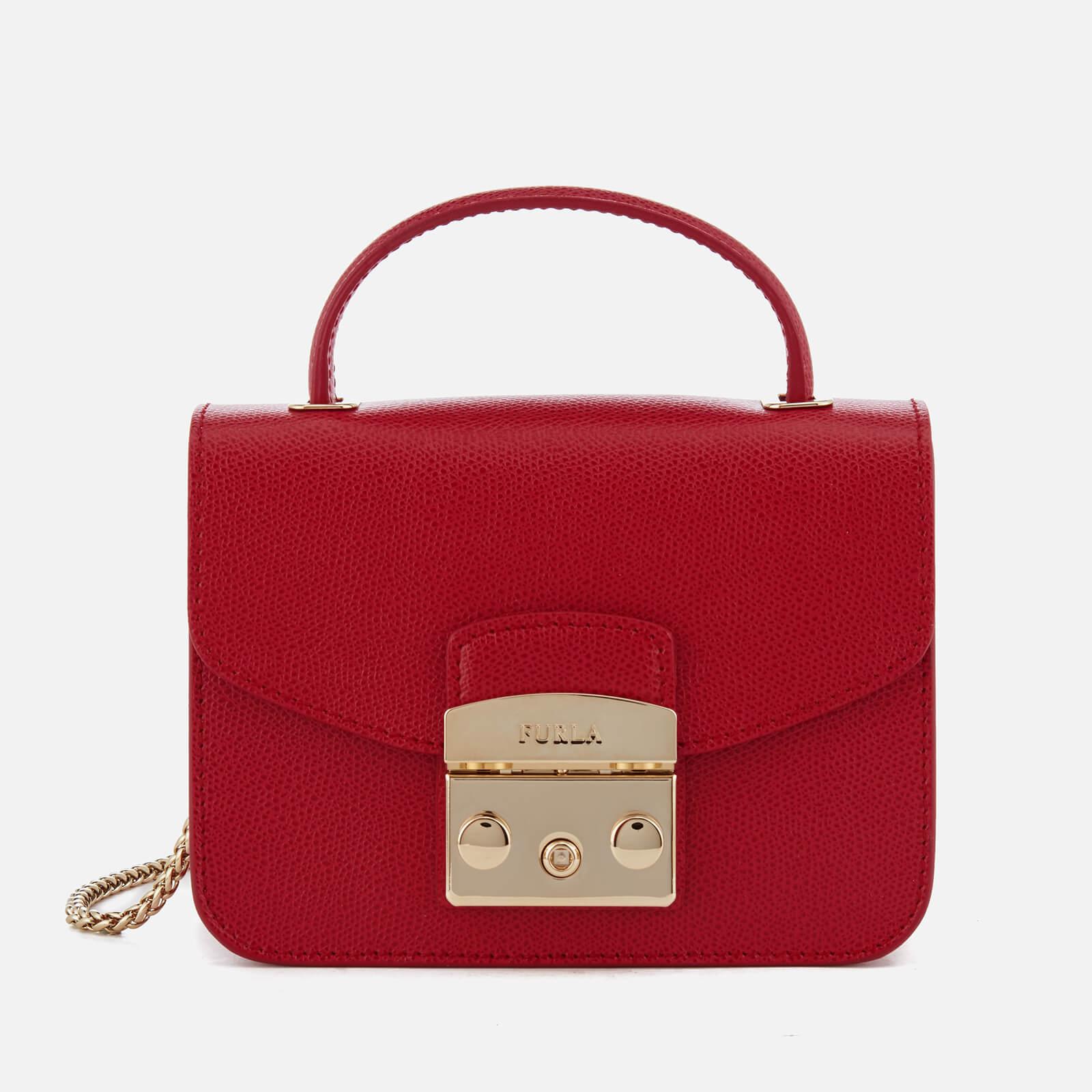 Furla Leather Metropolis Mini Top Handle Bag in Ruby (Red) - Lyst