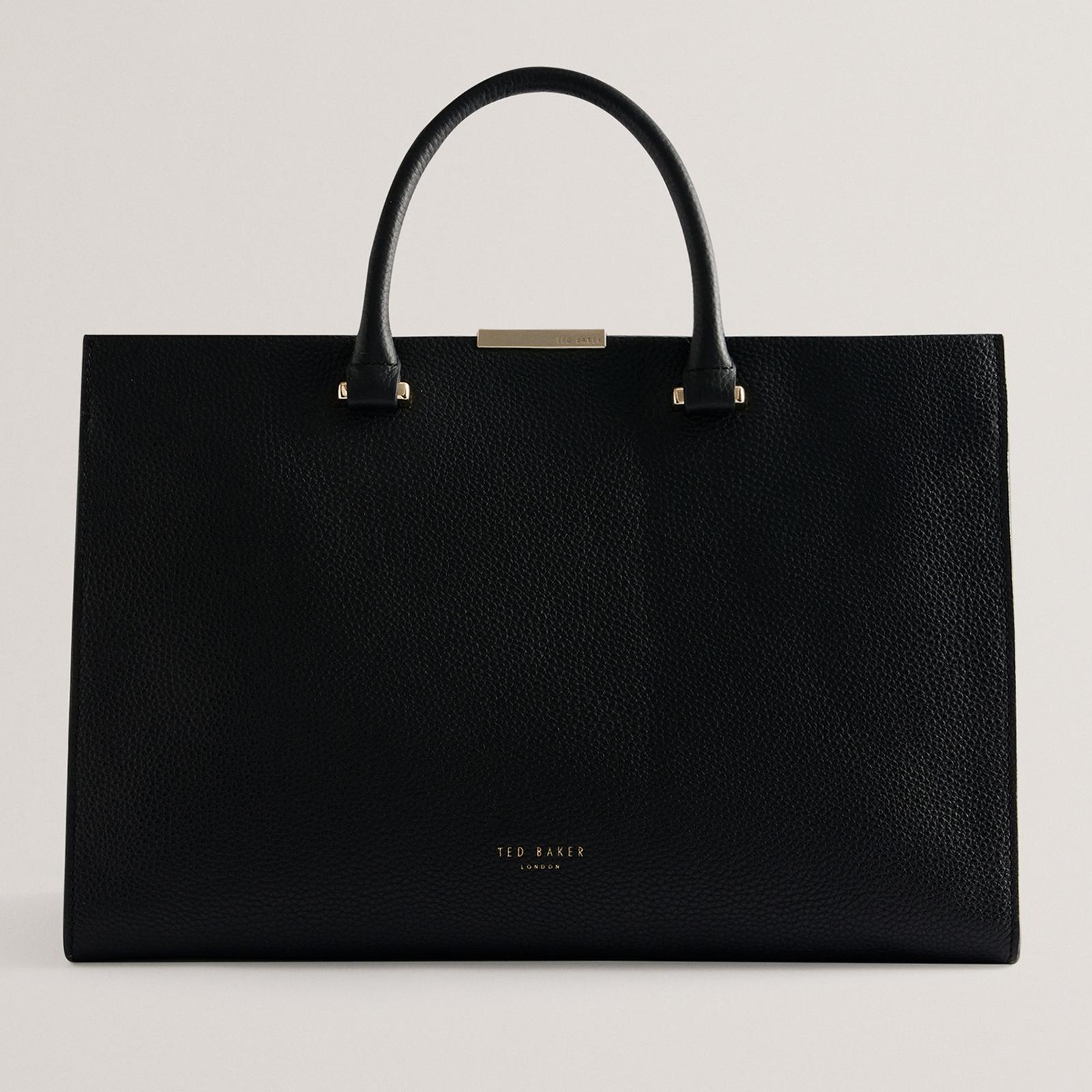 Ted Baker Rosane Medium Leather Tote Bag in Black Lyst UK