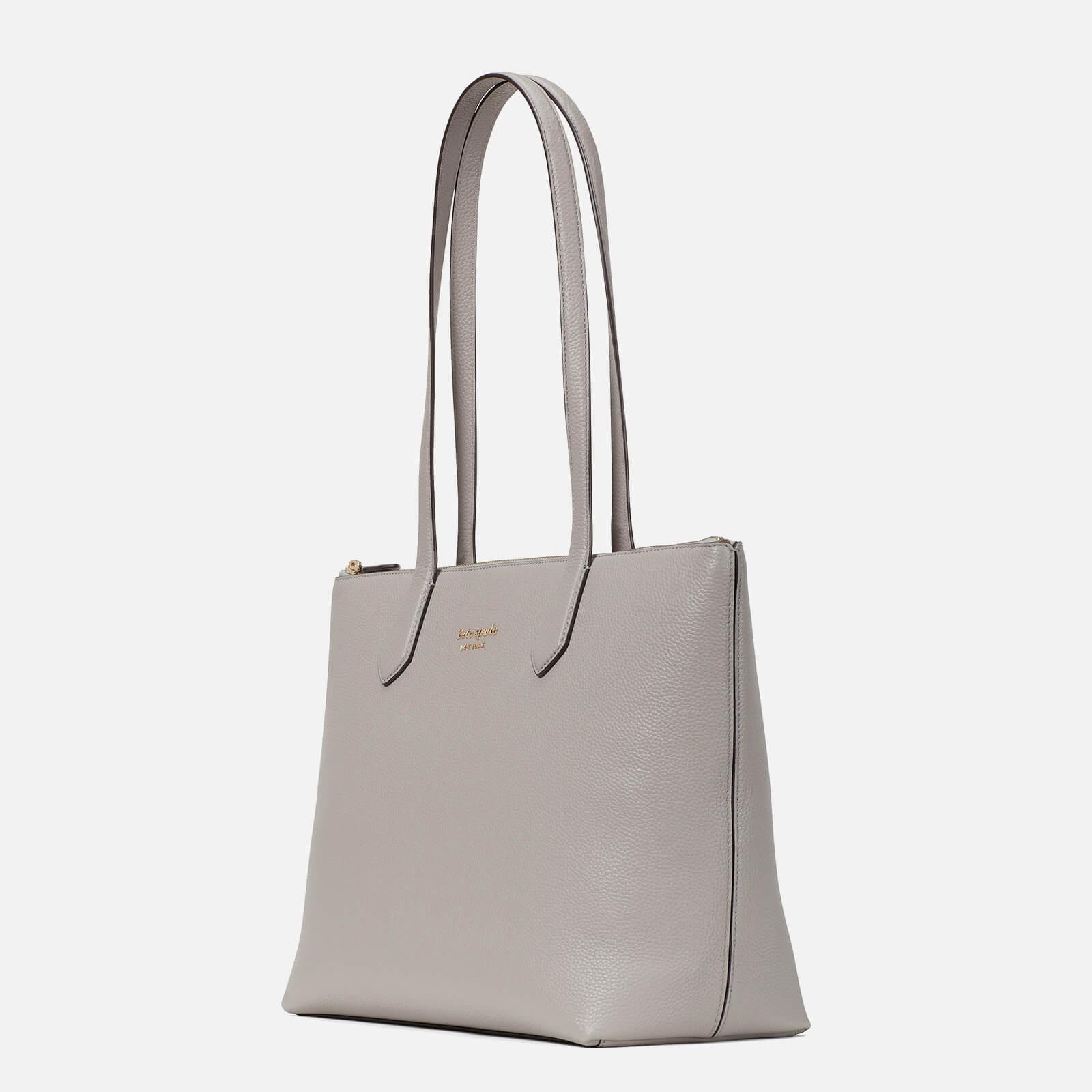 Kate Spade Bradley Pebbled Leather Large Tote Bag in Gray | Lyst
