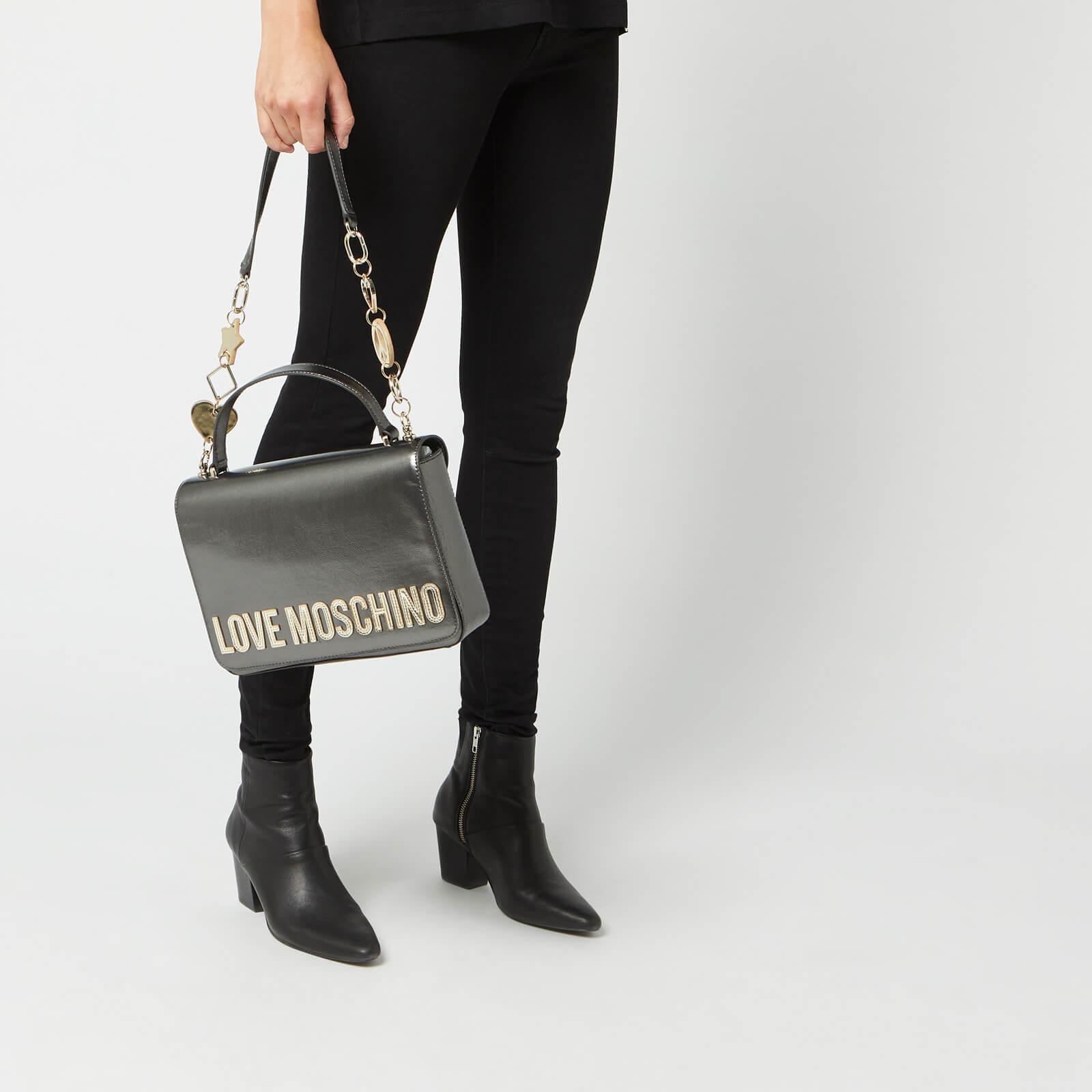 grey moschino bag