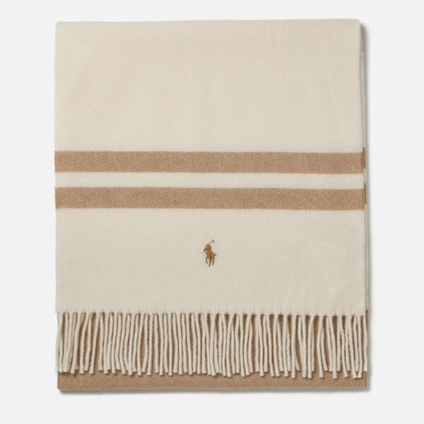 Lyst Polo ralph lauren Wool Blanket Scarf in Natural