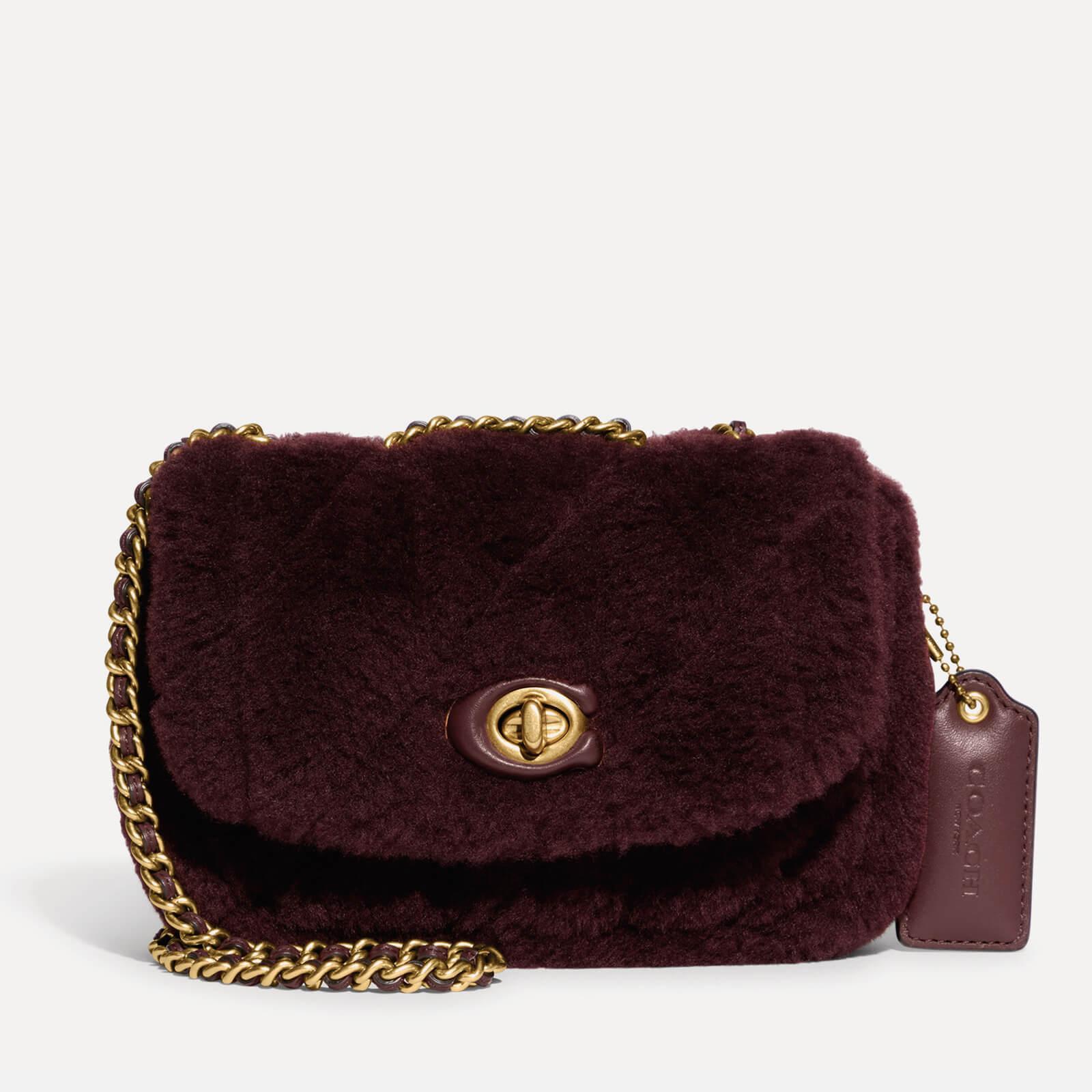 COACH Quilted Shearling Pillow Madison 18 Shoulder Bag in Purple Lyst